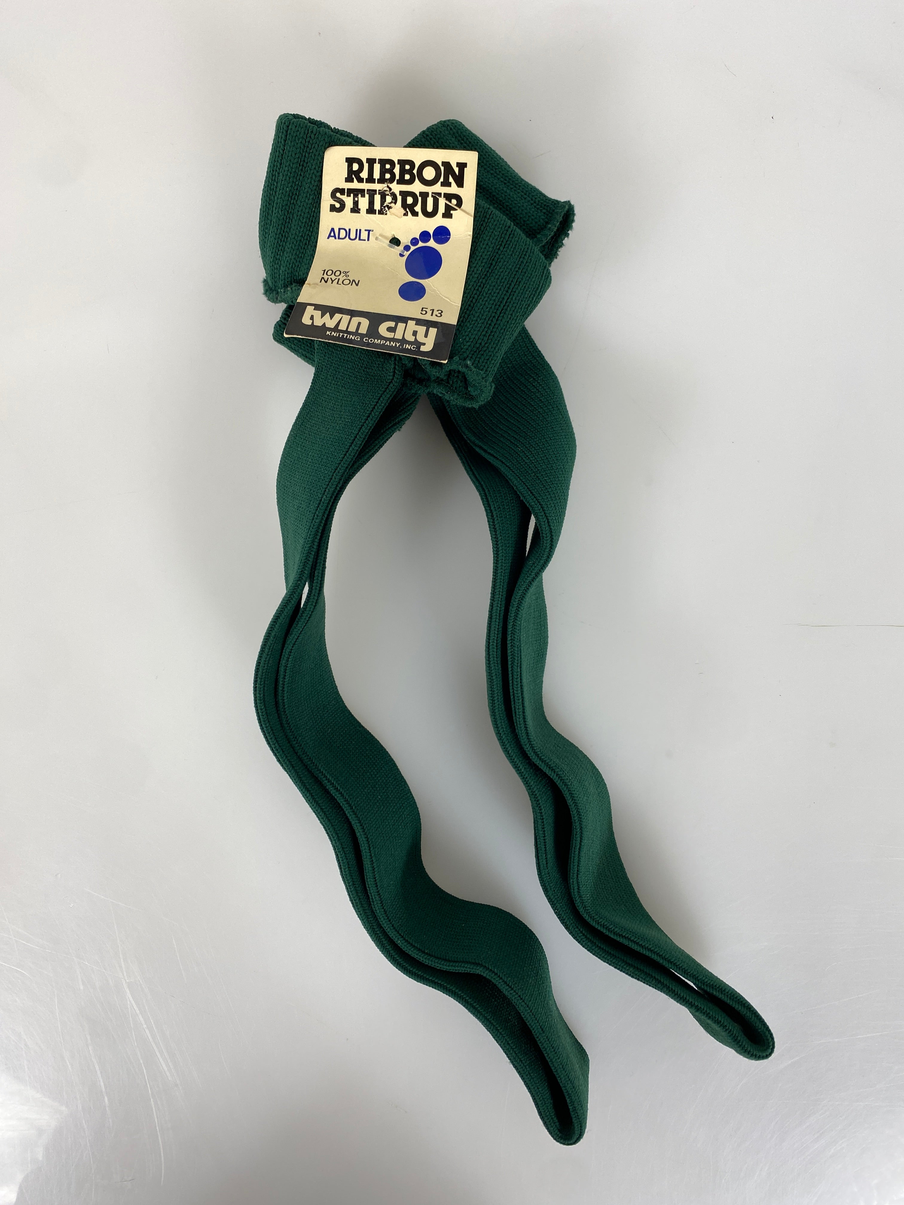 Twin City Green Ribbon Stirrup Size Adult *NEW*