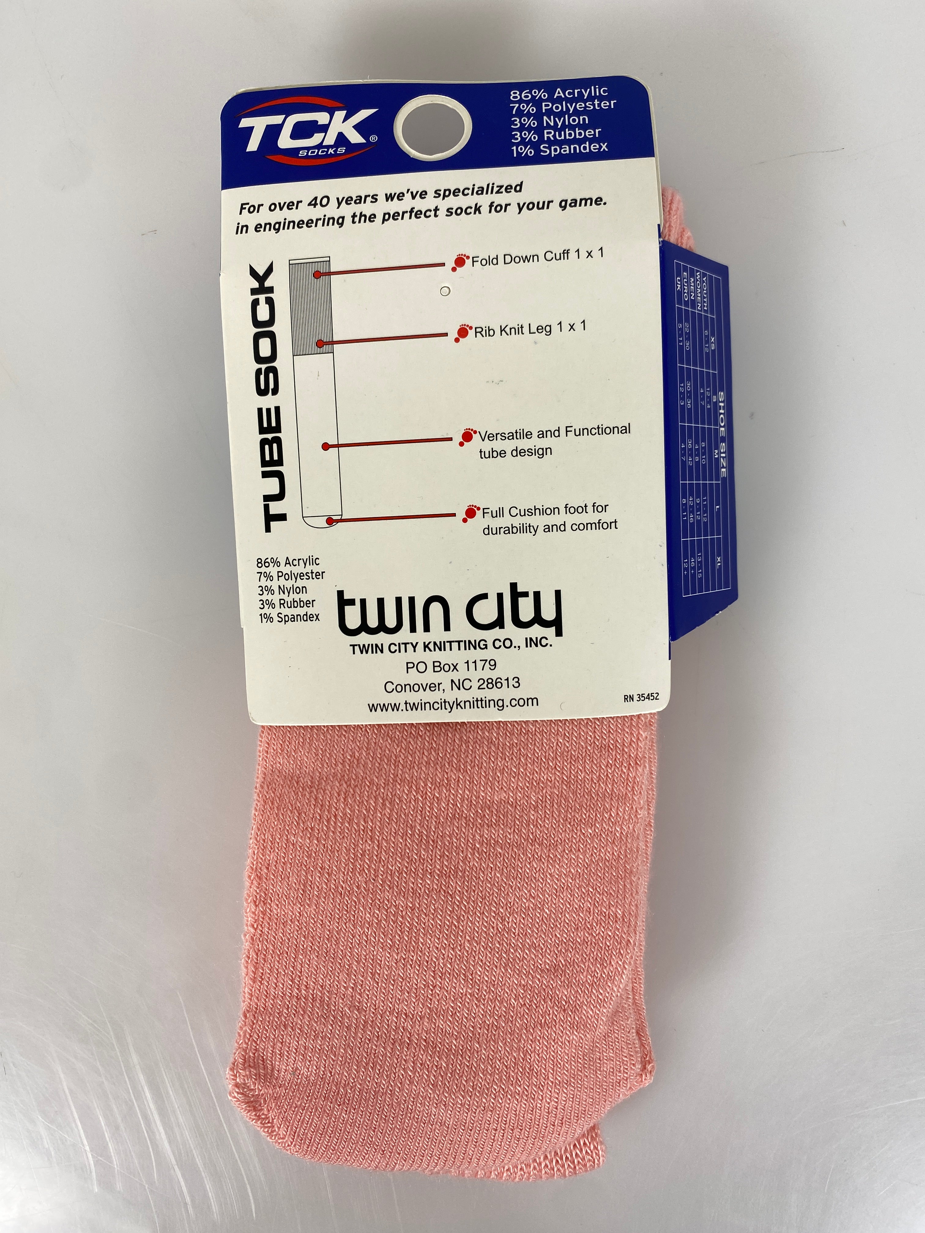 Twin City Pink Soccer Socks Size ORS Medium *NEW*