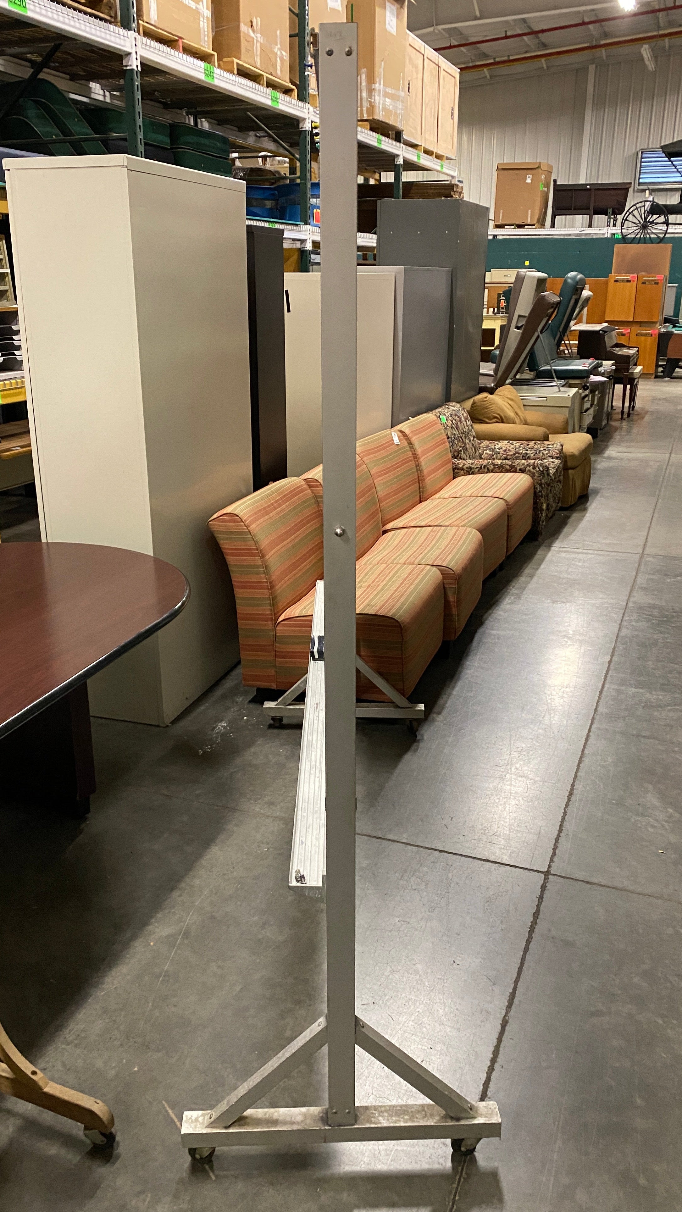 Two-Sided Green 48x72" Rolling Chalkboard w/ Metal Frame