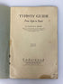 Typists' Guide From Sight to Touch by Charles Smith 1929 Antique SC
