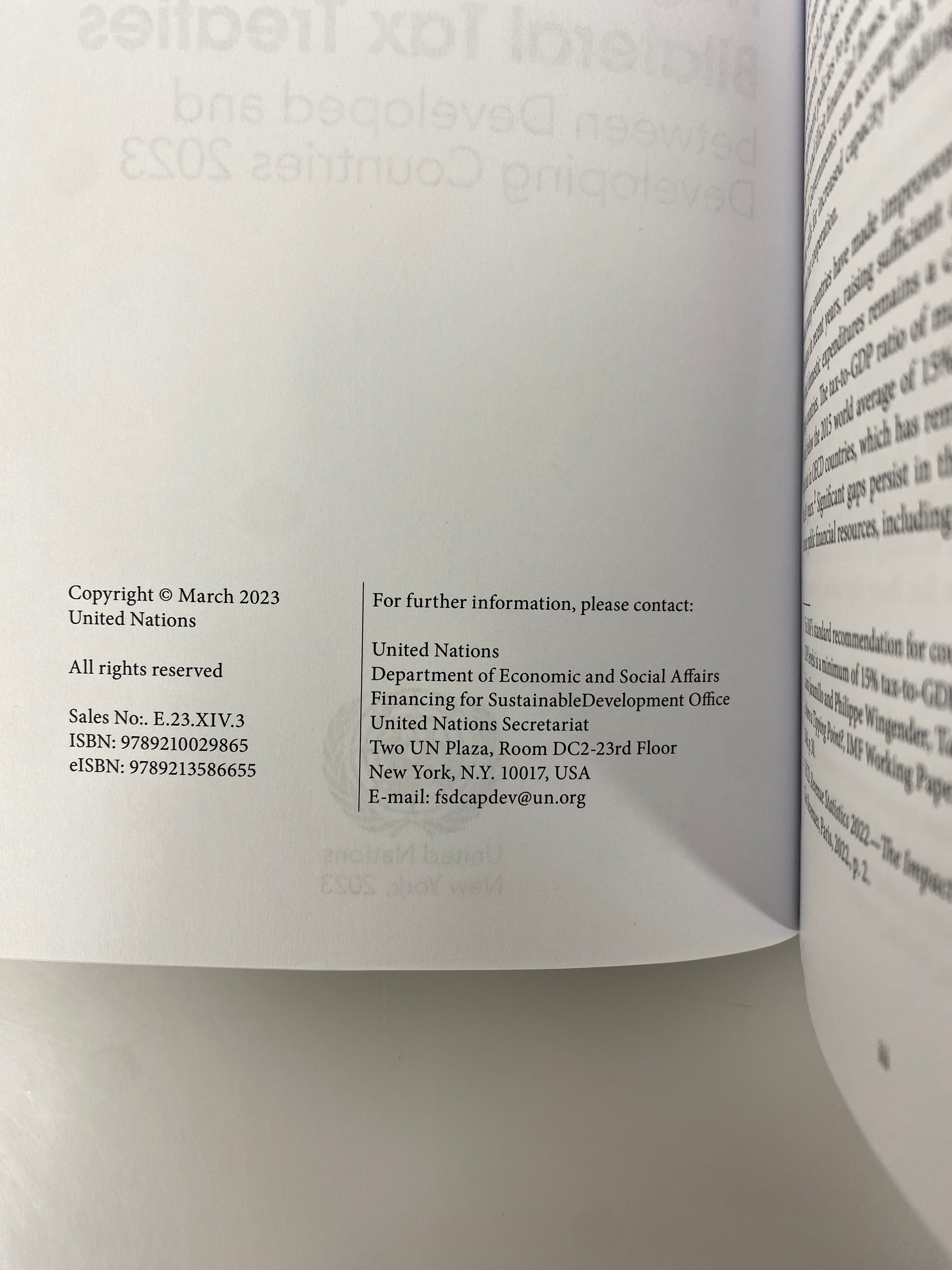 U.N. Manual for the Negotiation of Bilateral Tax Treaties Rare 2023 SC