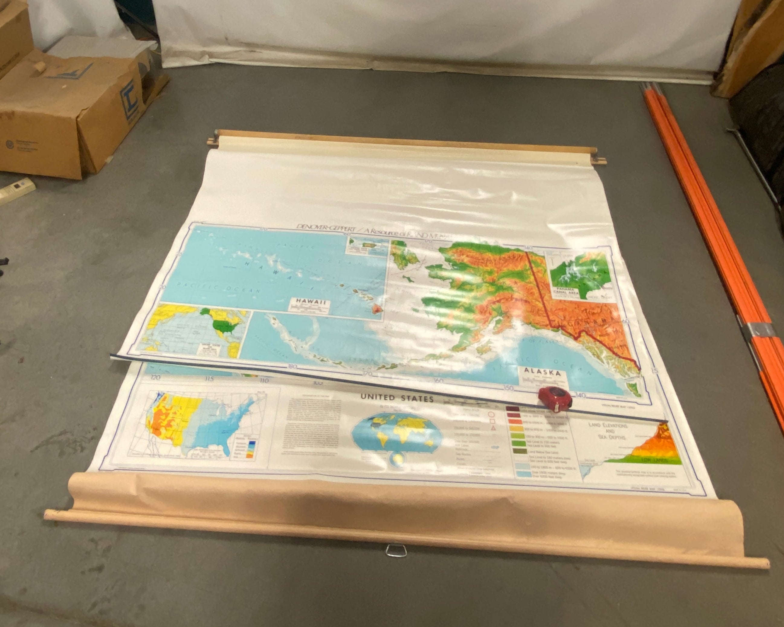 U.S. Pull Down Map