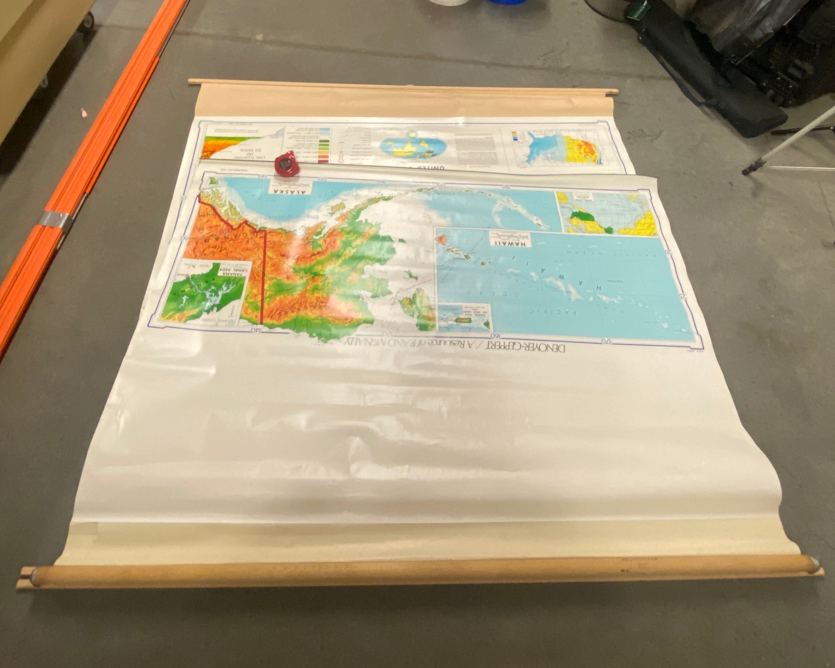 U.S. Pull Down Map