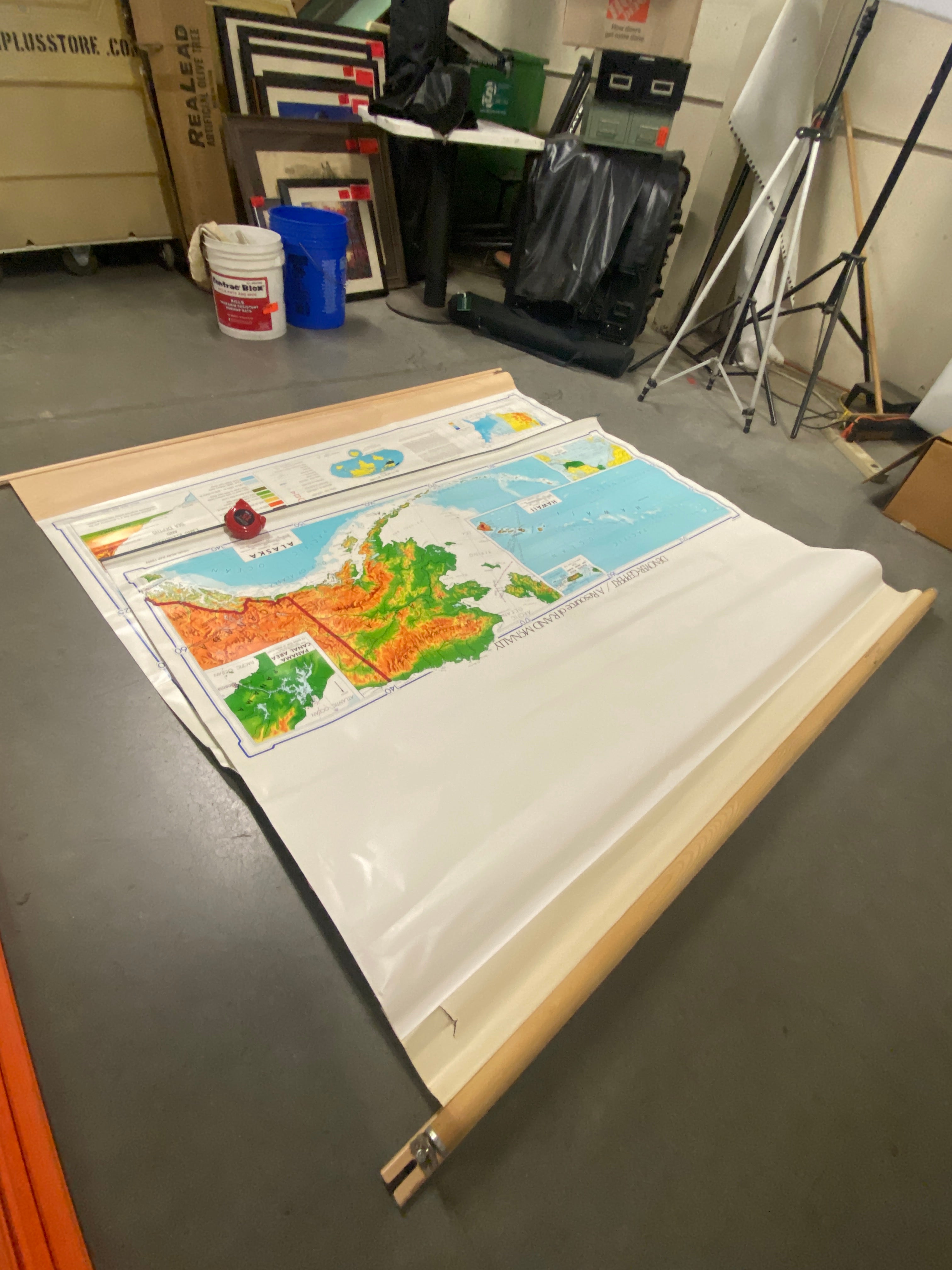 U.S. Pull Down Map