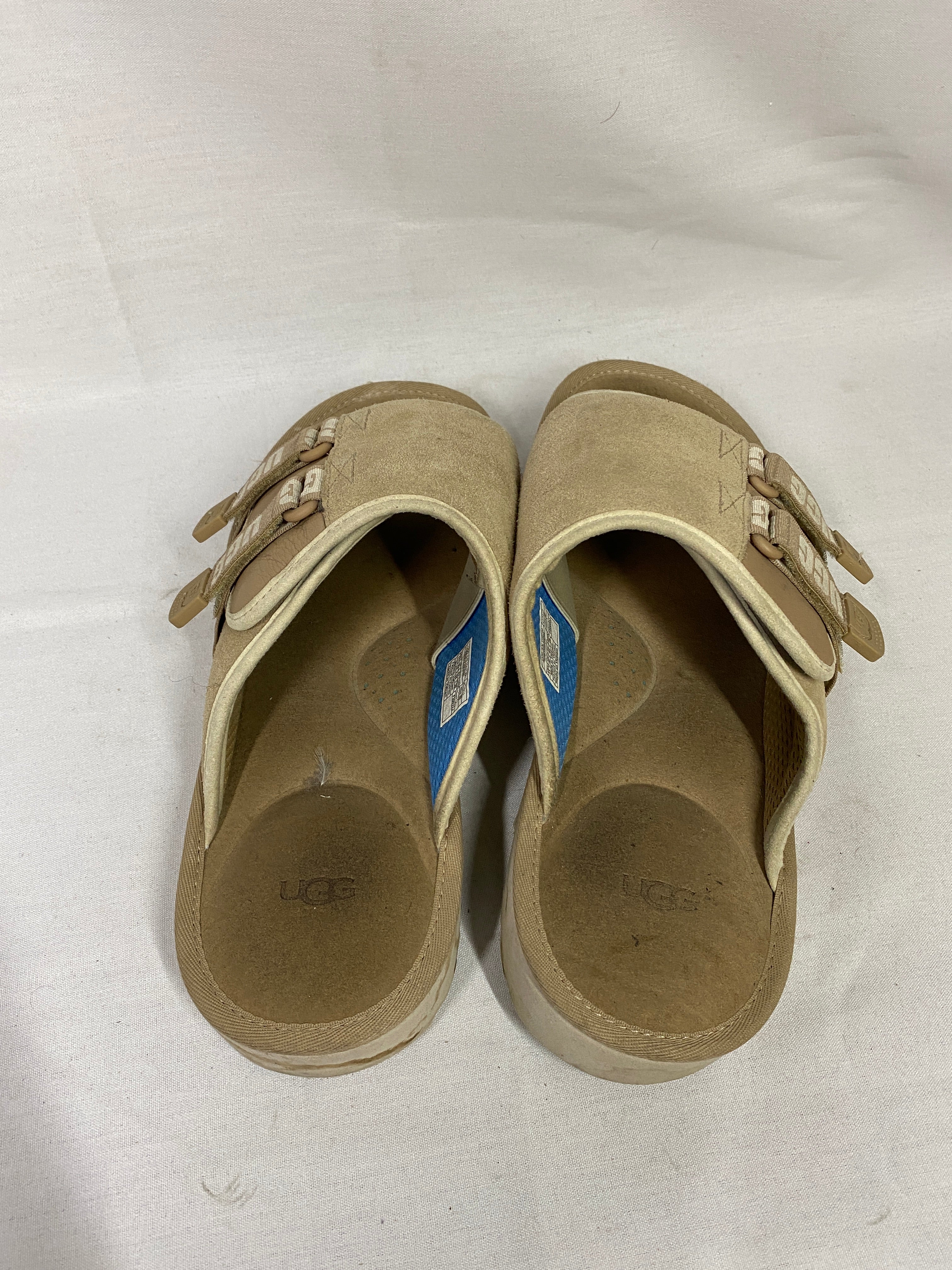 UGG Goldencoat Strap Slide on Sandals in Sand/Santorini Men's Size 11