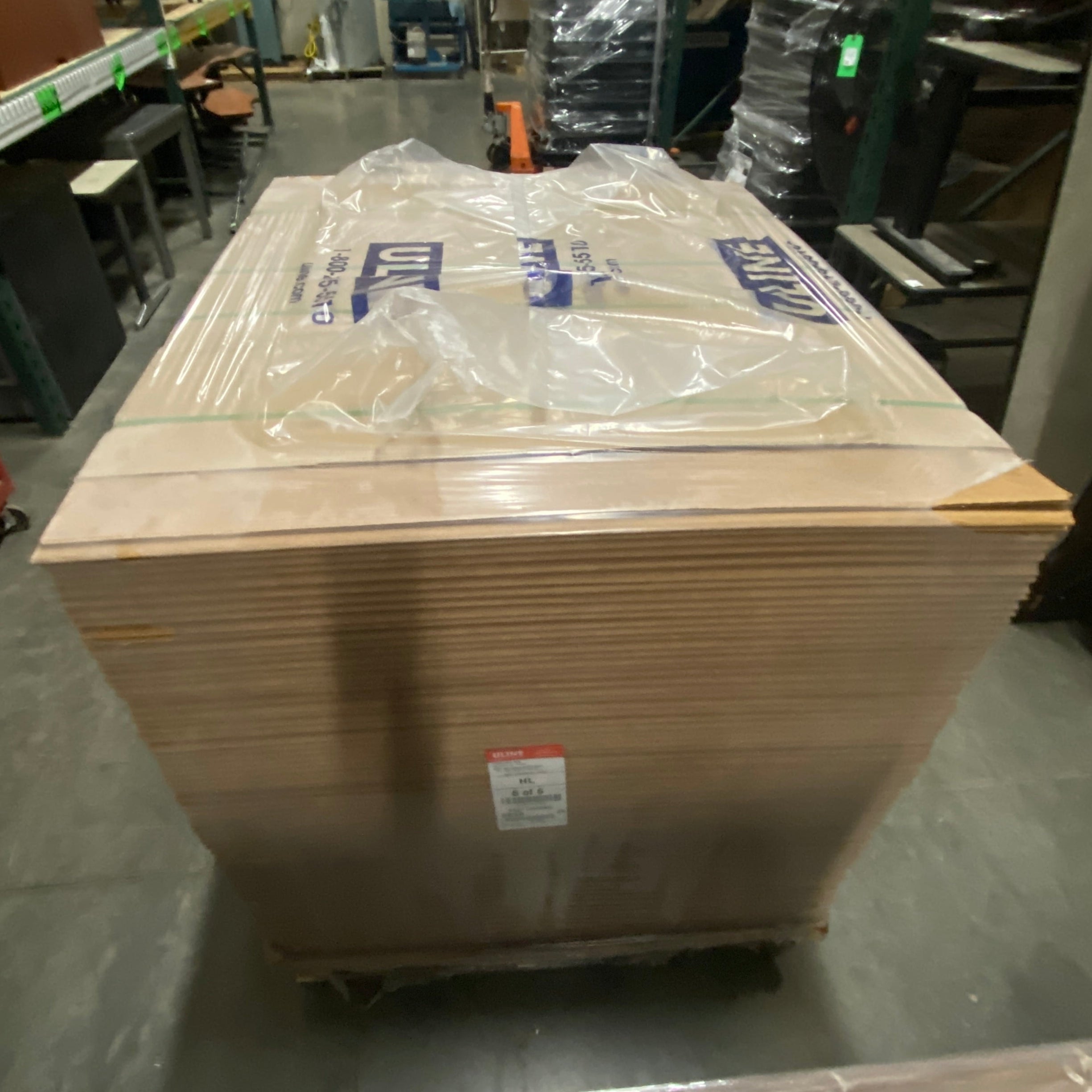 Uline 40" x 48" 200 lb. Fanfold Corrugated Board