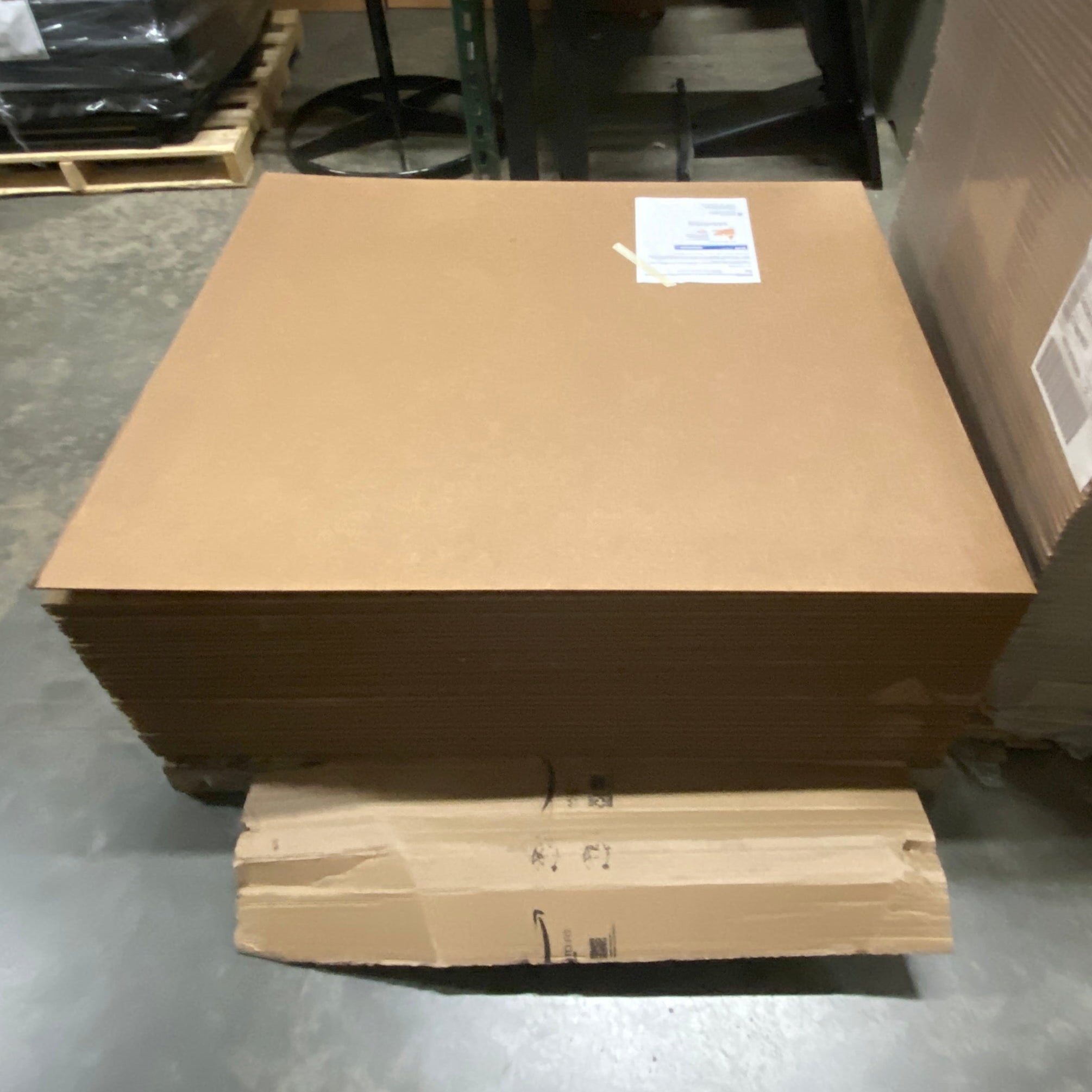 ULine 40" x 48" 200 lb. Fanfold Corrugated Board Half-Stack