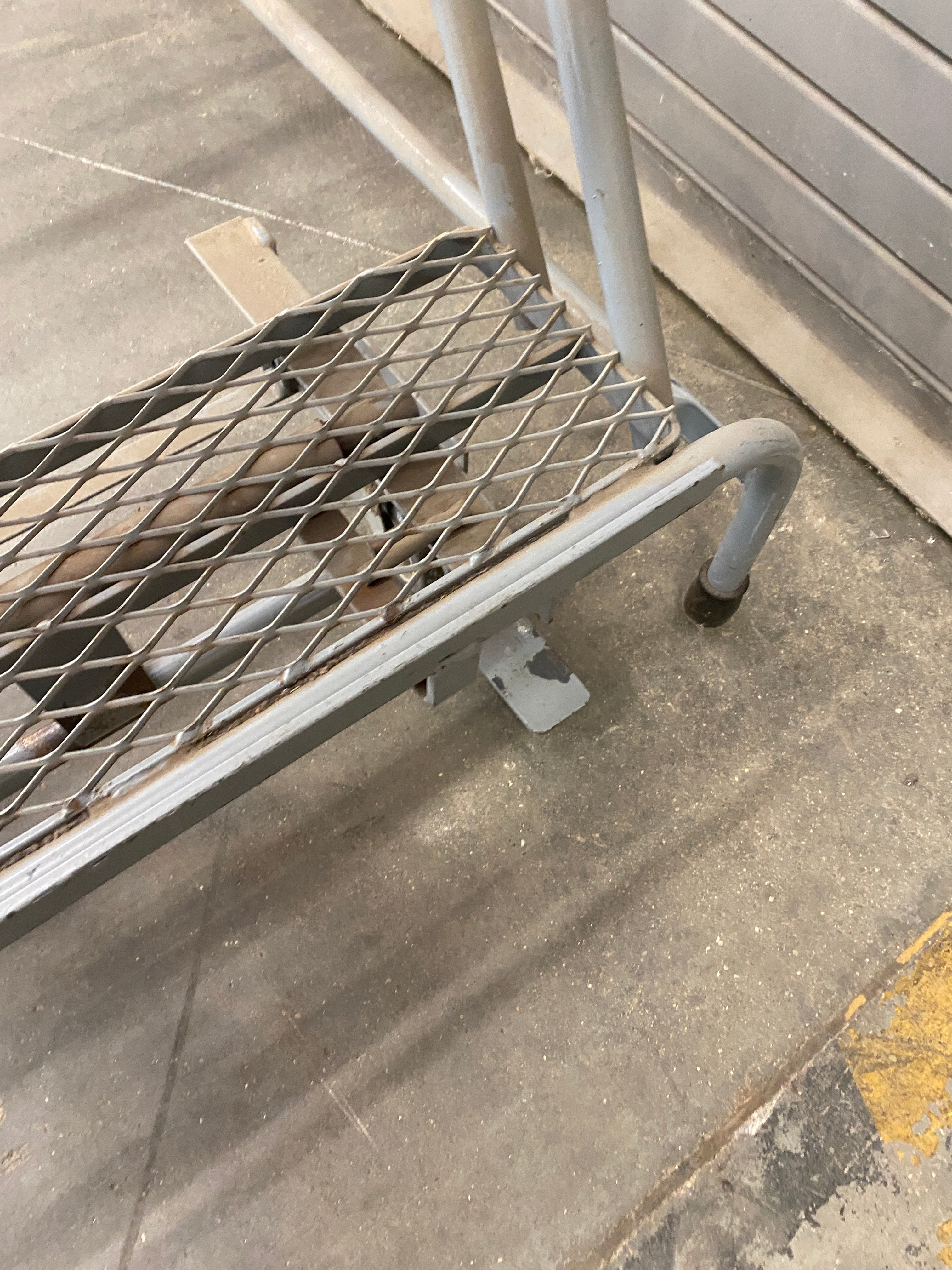 Uline 8 Step Rolling Safety Ladder Assembled w/ 20" Top Step