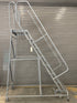 Uline 8 Step Rolling Safety Ladder Assembled w/ 20" Top Step