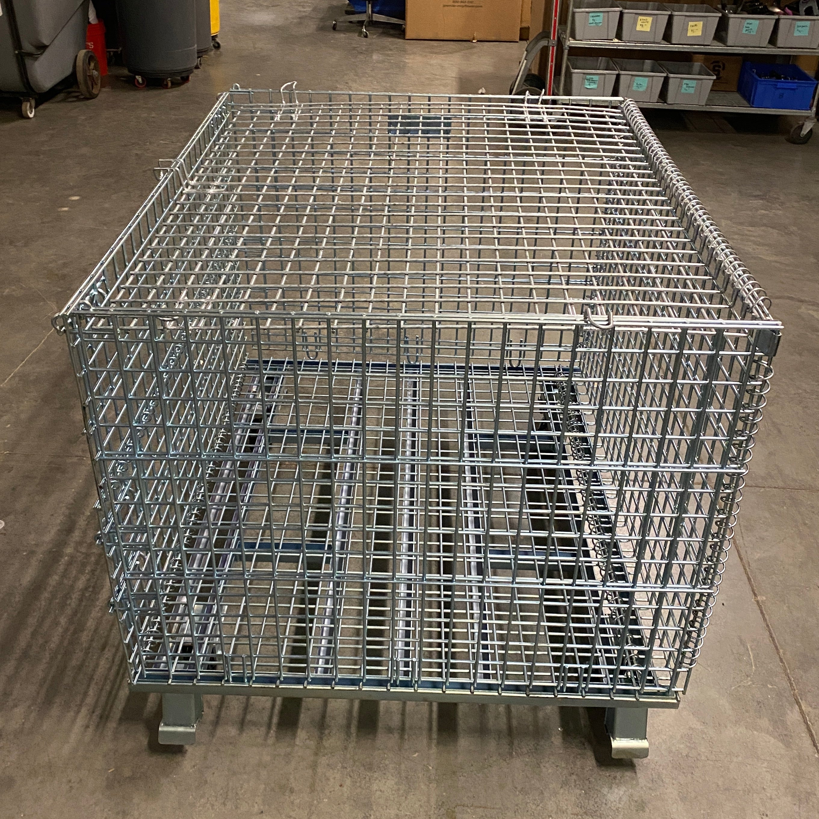 Uline #H-2092 Collapsible Rolling Cage