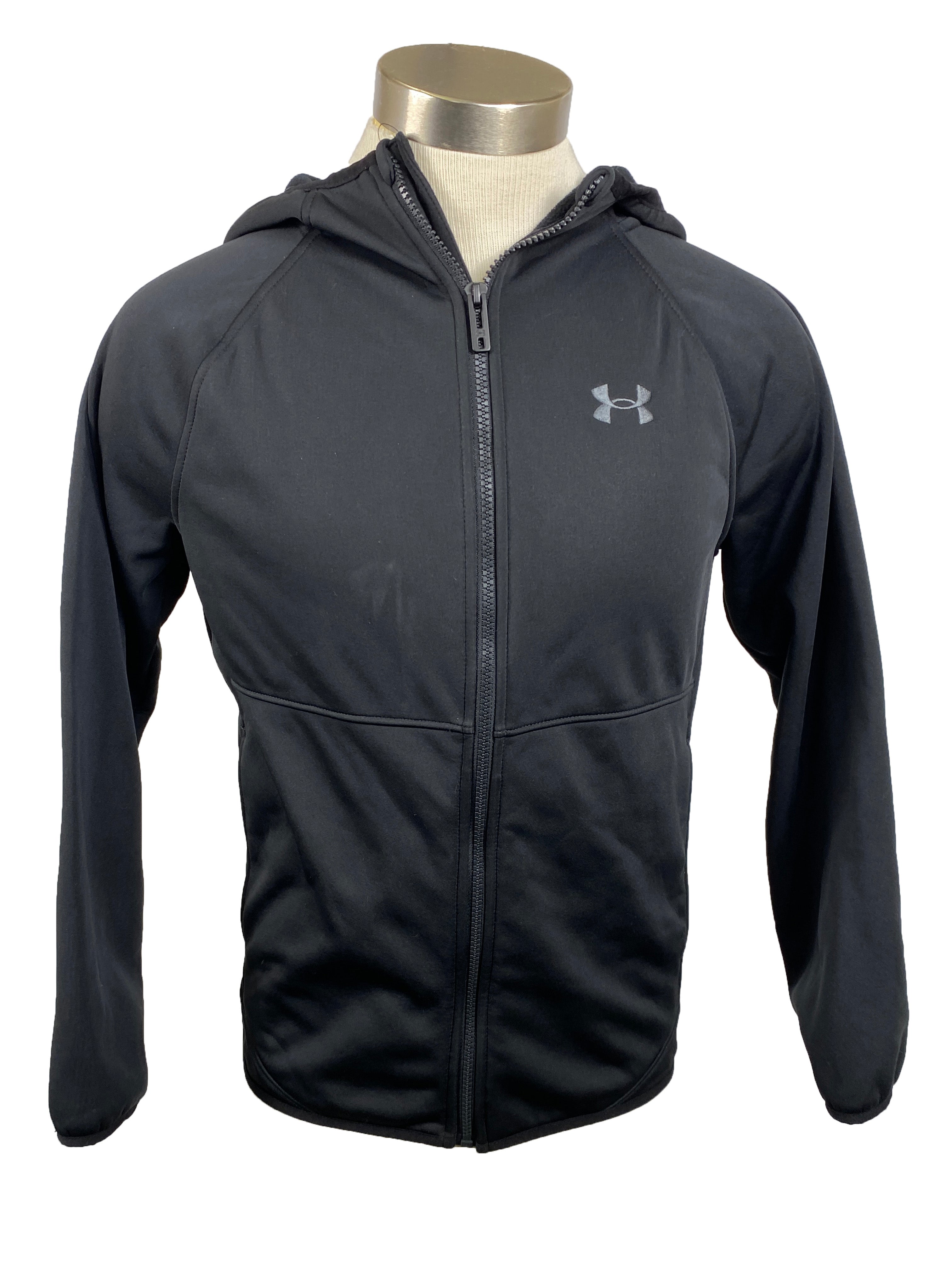 Under Armour Black Zip Up Jacket Youth Size L