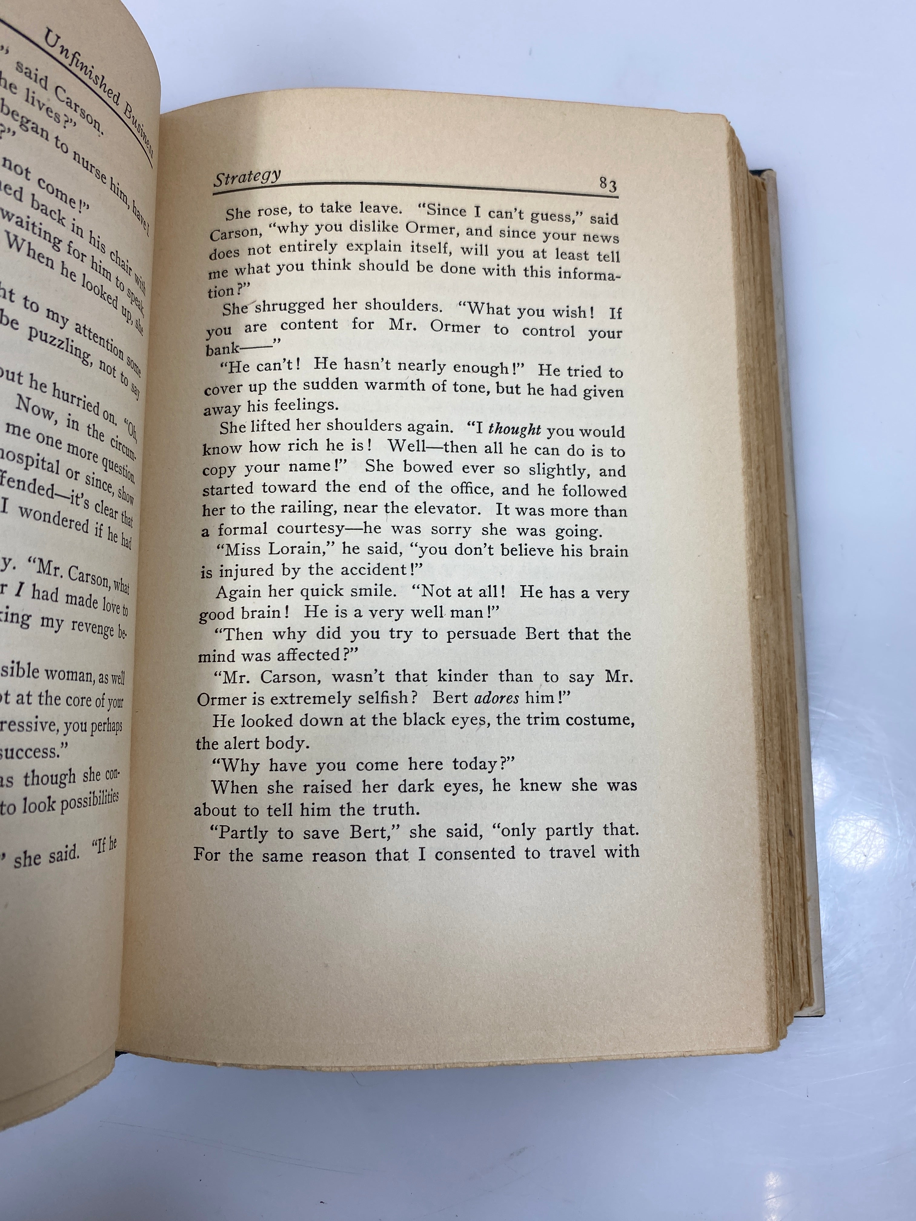 Unfinished Business by John Erskine 1931 1st Ed. HCDJ