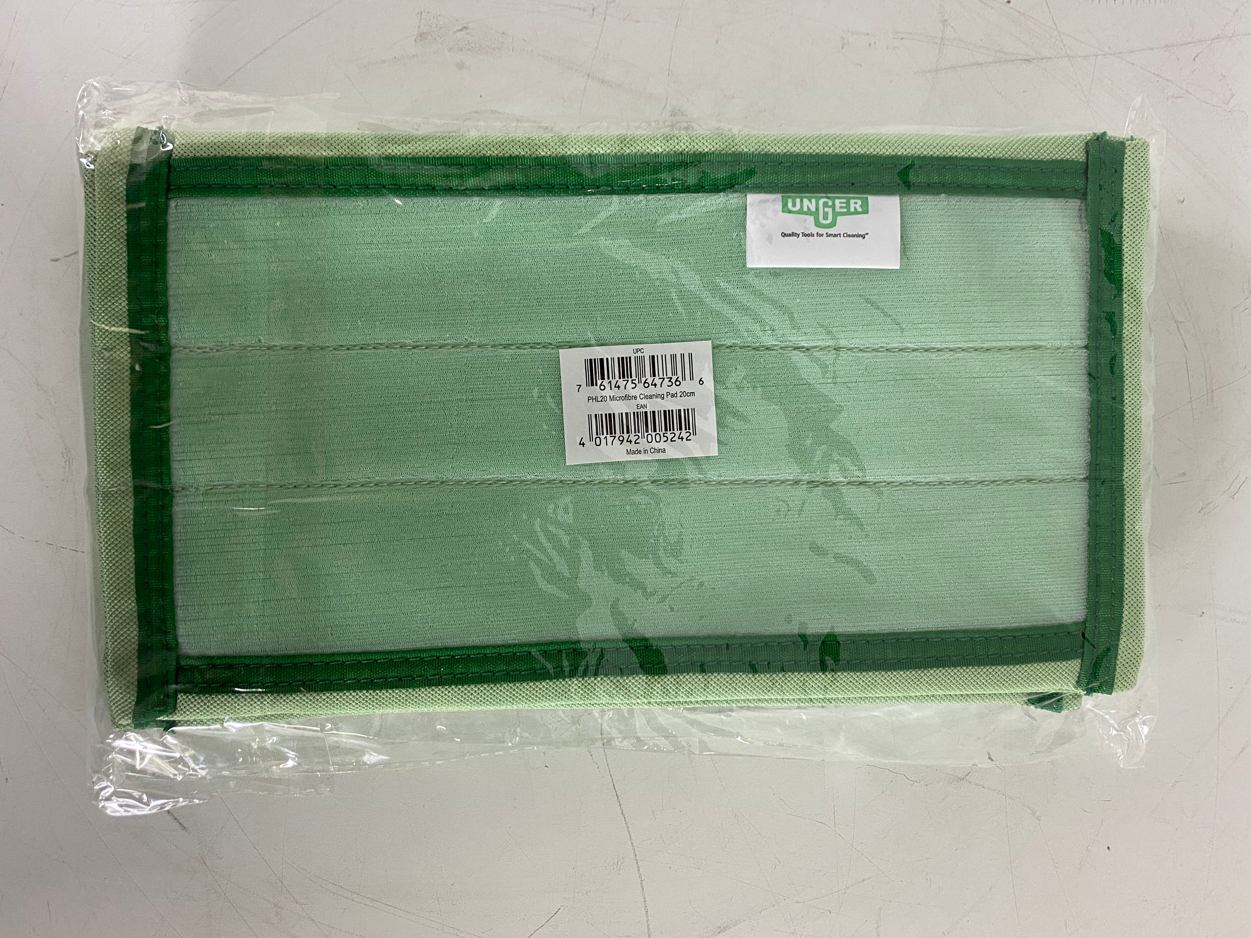 Unger Green PHL 20 Microfiber Cleaning Pad Pack of 5