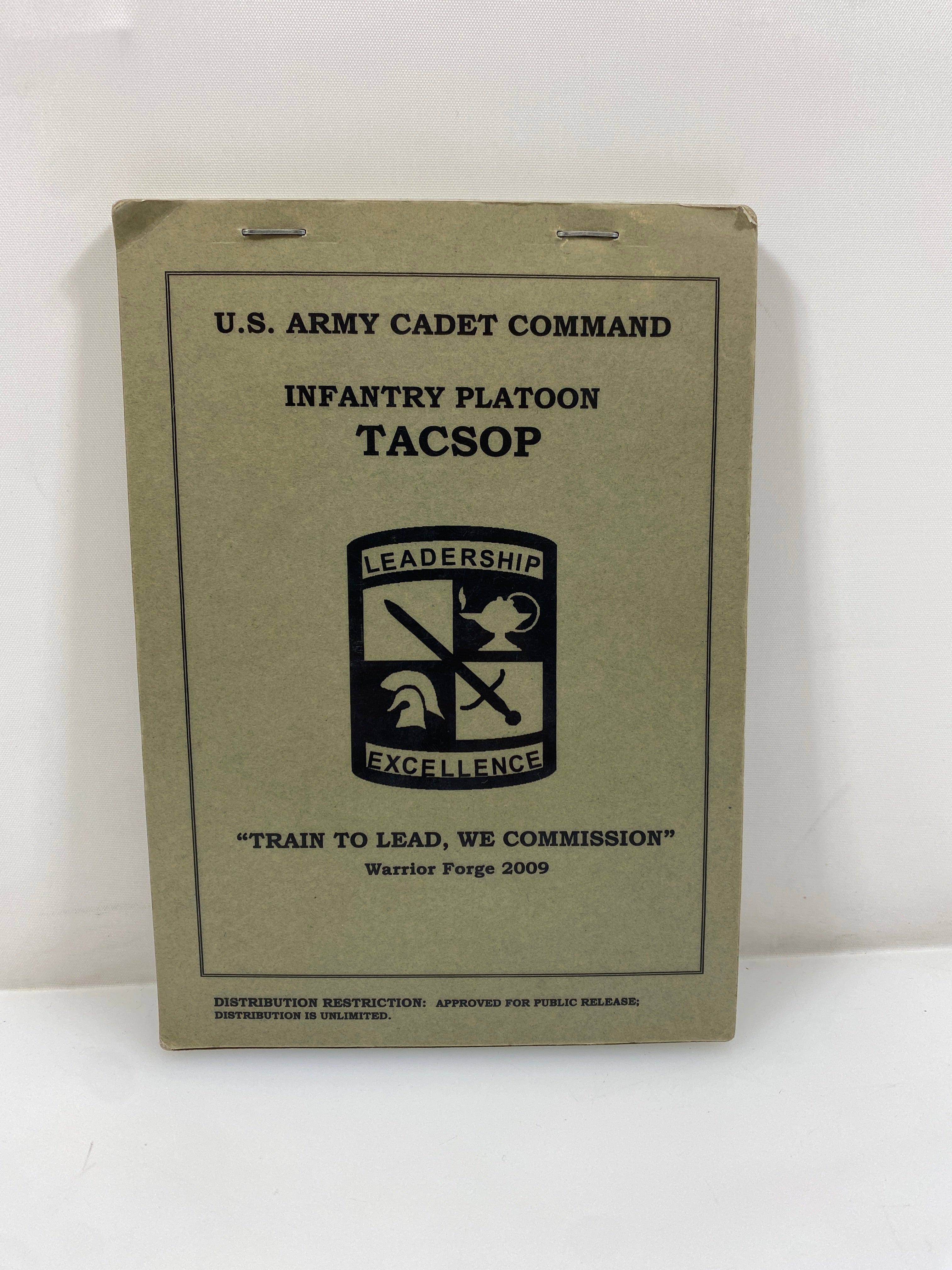 US Army Cadet Command Infantry Platoon TACSOP Staple Bound