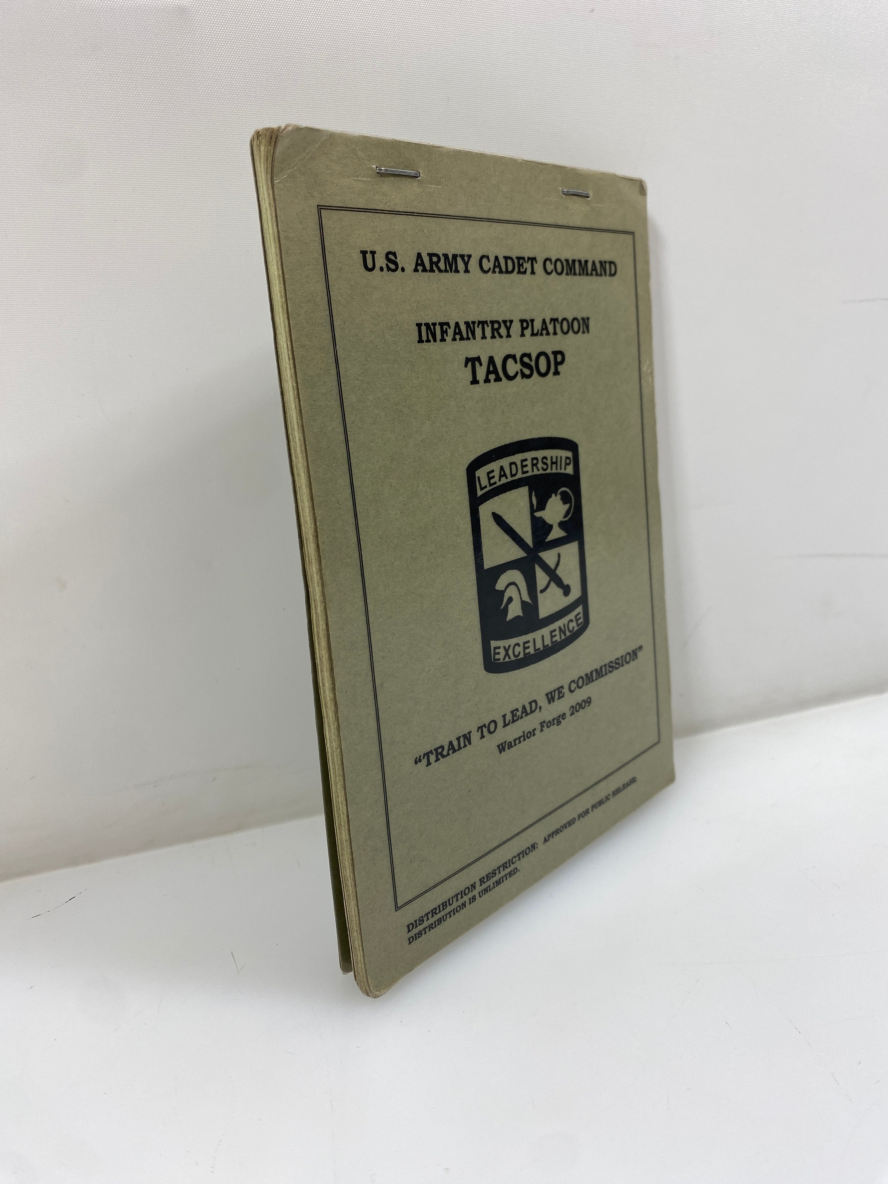US Army Cadet Command Infantry Platoon TACSOP Staple Bound
