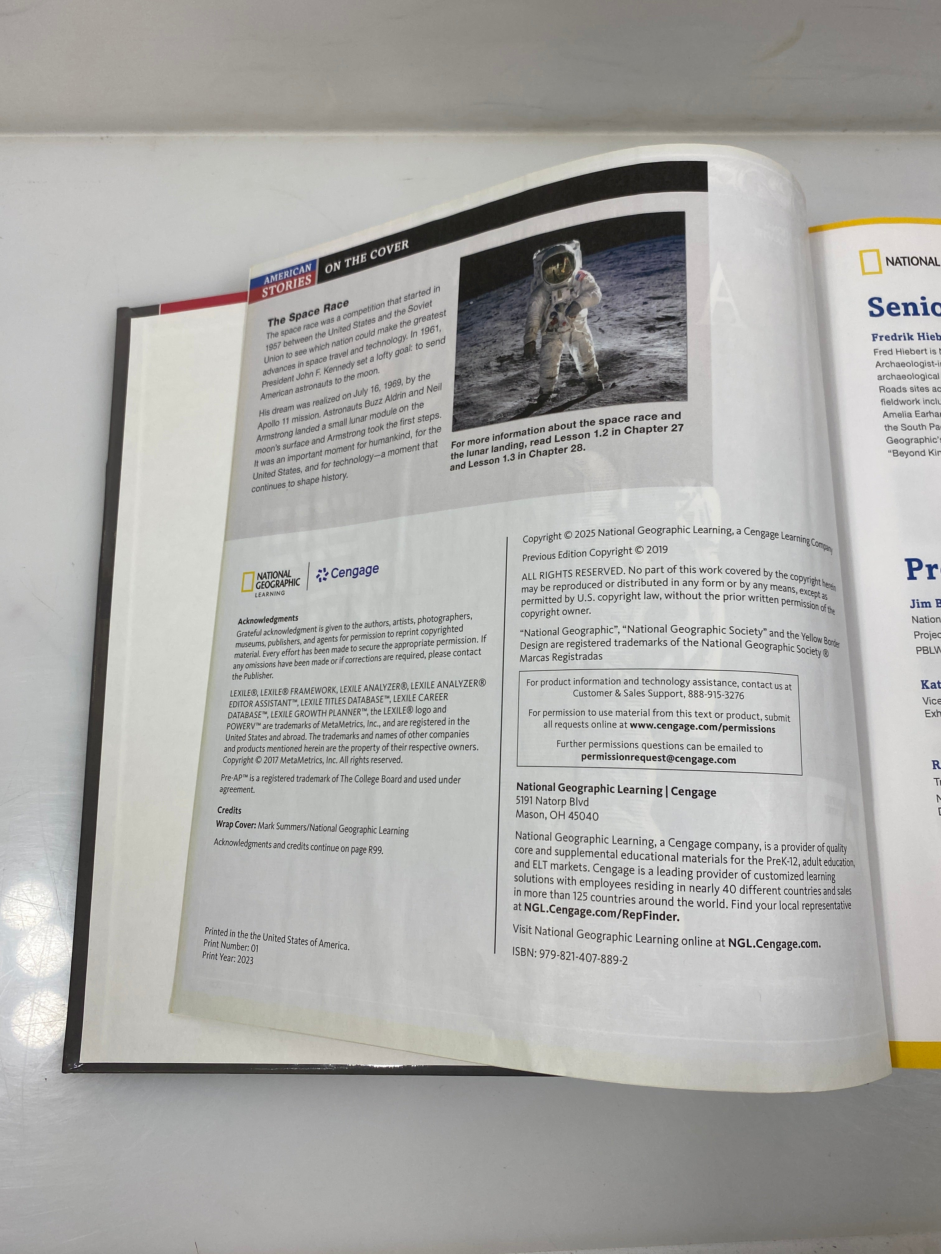 US History American Stories National Geographic Teacher Edition 2025 HC