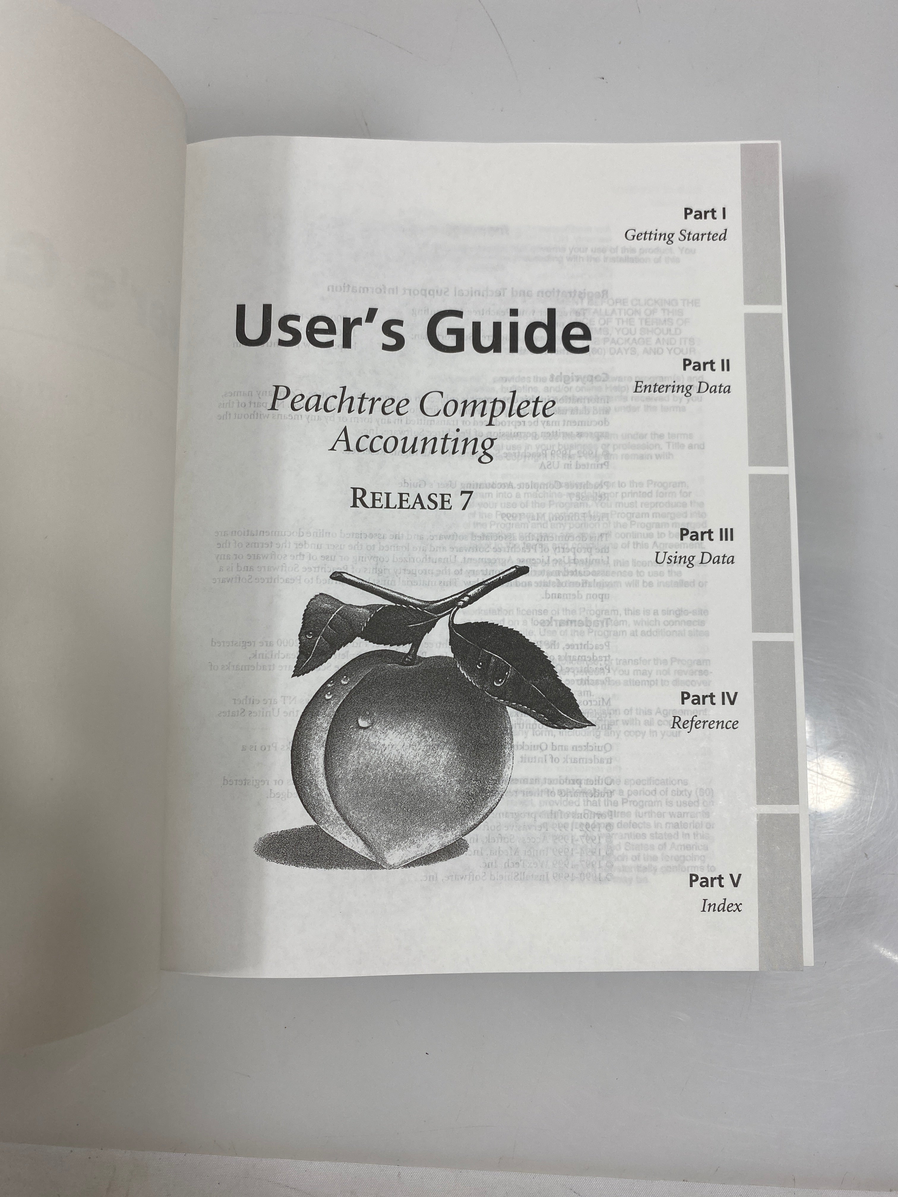 User's Guide For Peachtree Complete Accounting Release 7 1999 SC