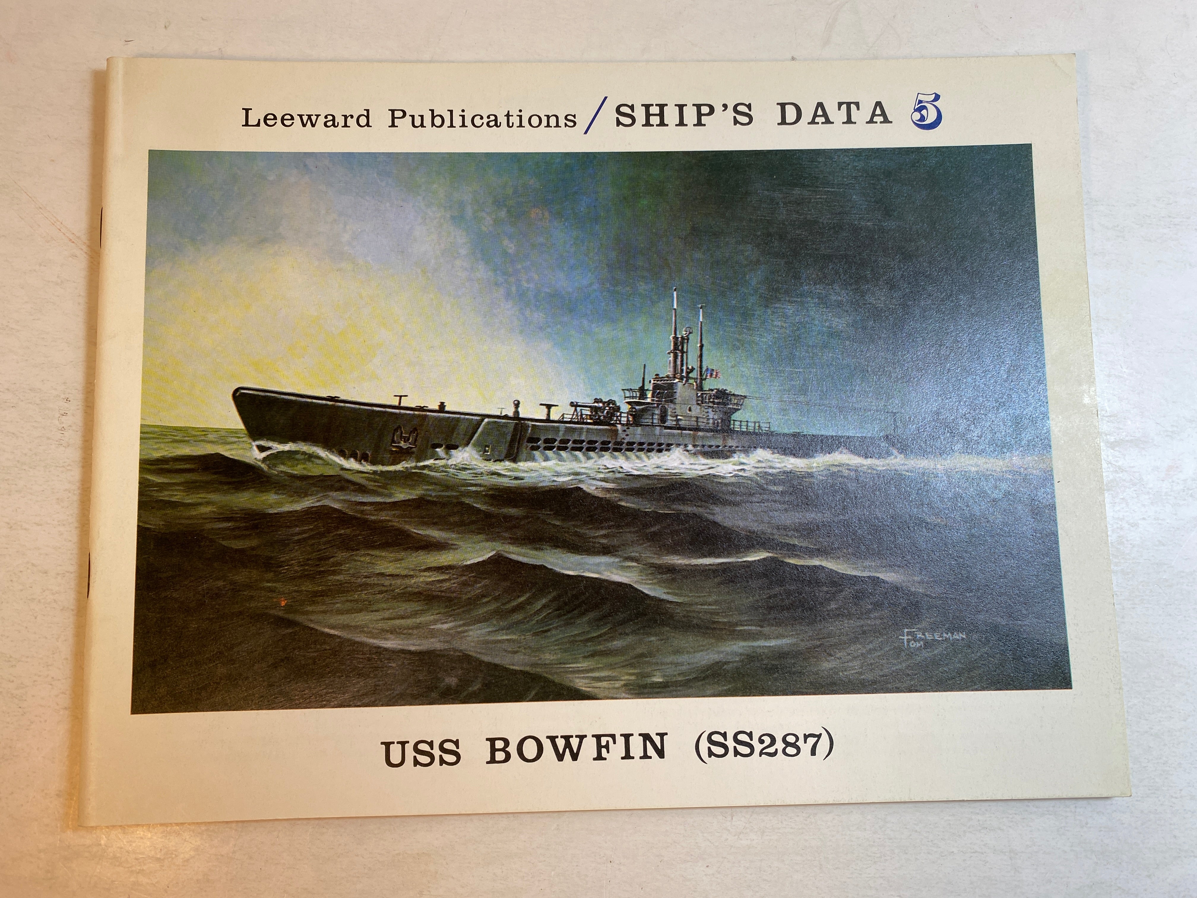 USS Bowfin SS287 Ship's Data 5 1975 Leeward Publications