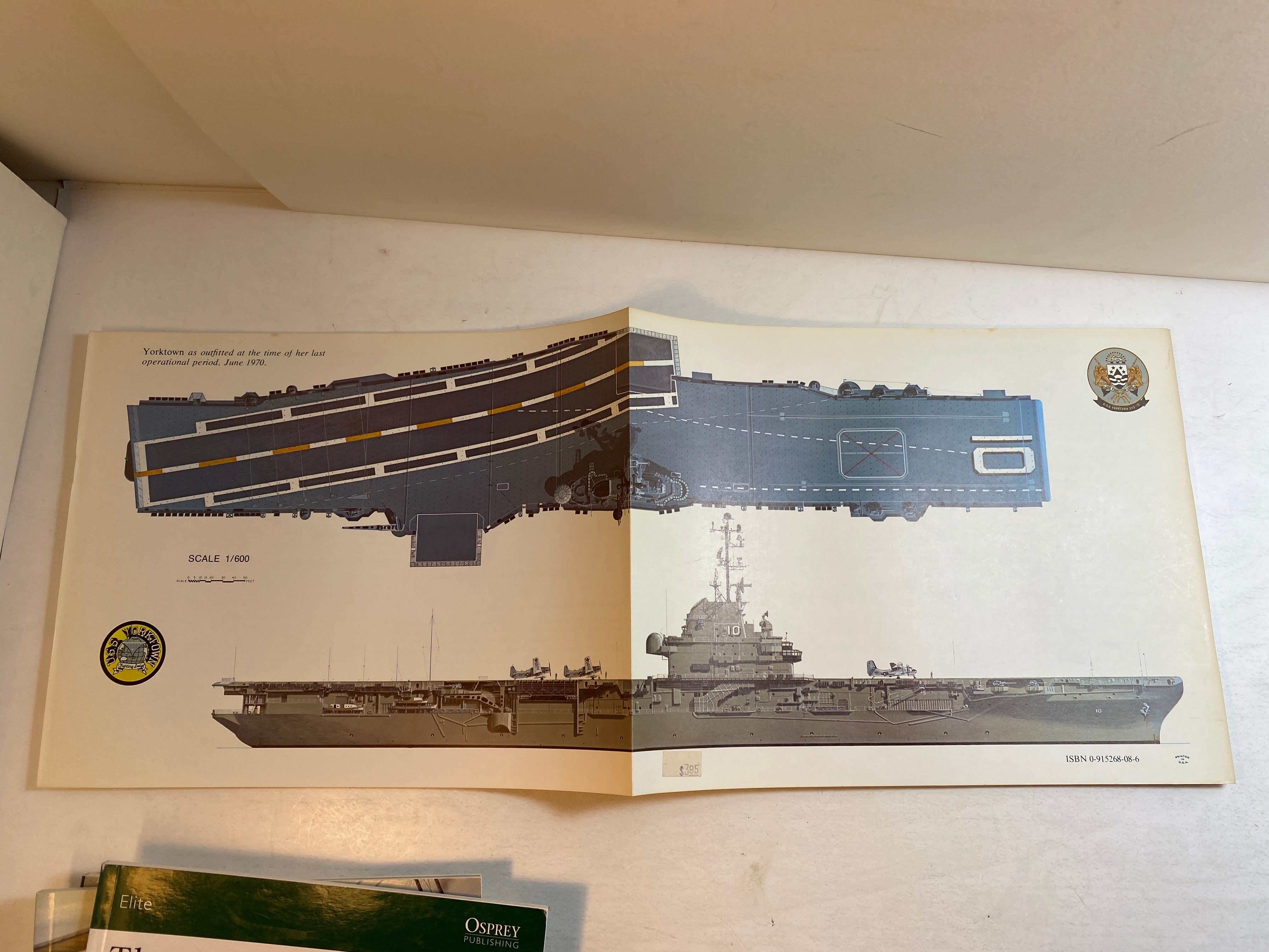 USS Yorktown CV10 Leeward Ship's Data 7 1977