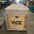 Vacie Nutrition Wood Metal Frame Wheeled Crate