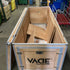 Vacie Nutrition Wood Metal Frame Wheeled Crate