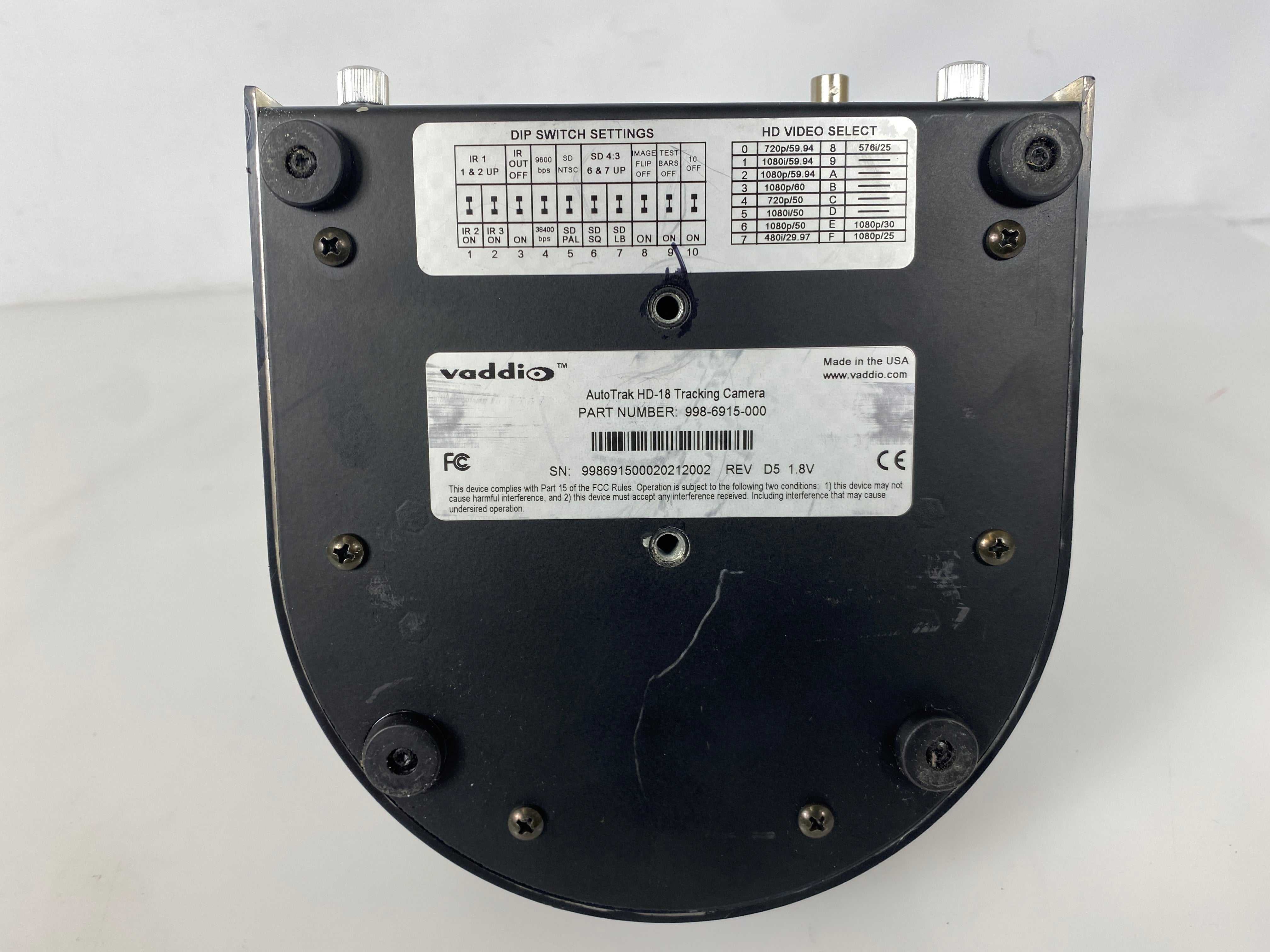Vaddio 998-6915-000 AutoTrak HD-18 Tracking Camera