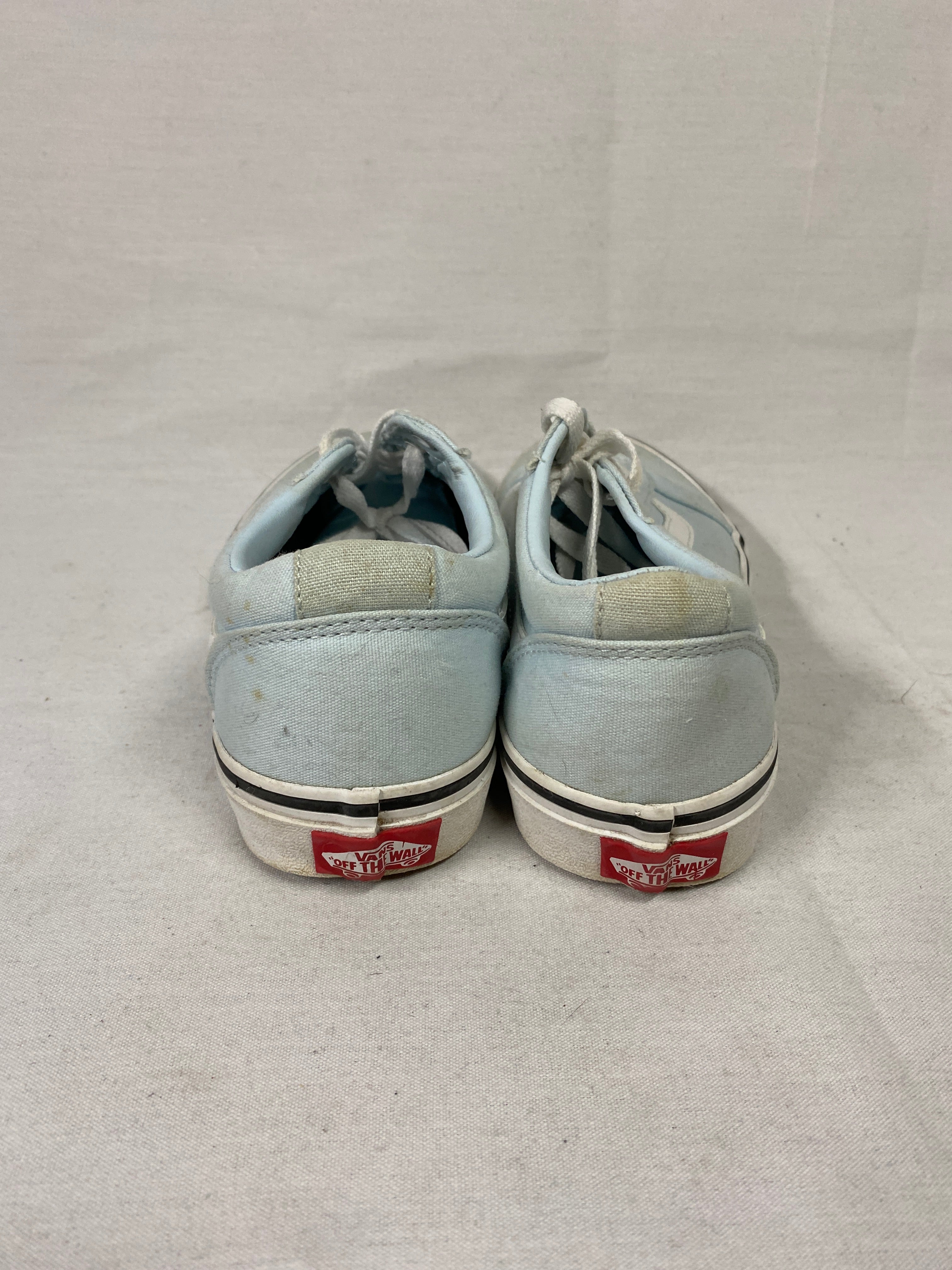 Vans Old Skool Light Blue and White Low-Top Sneakers Women's Size 7