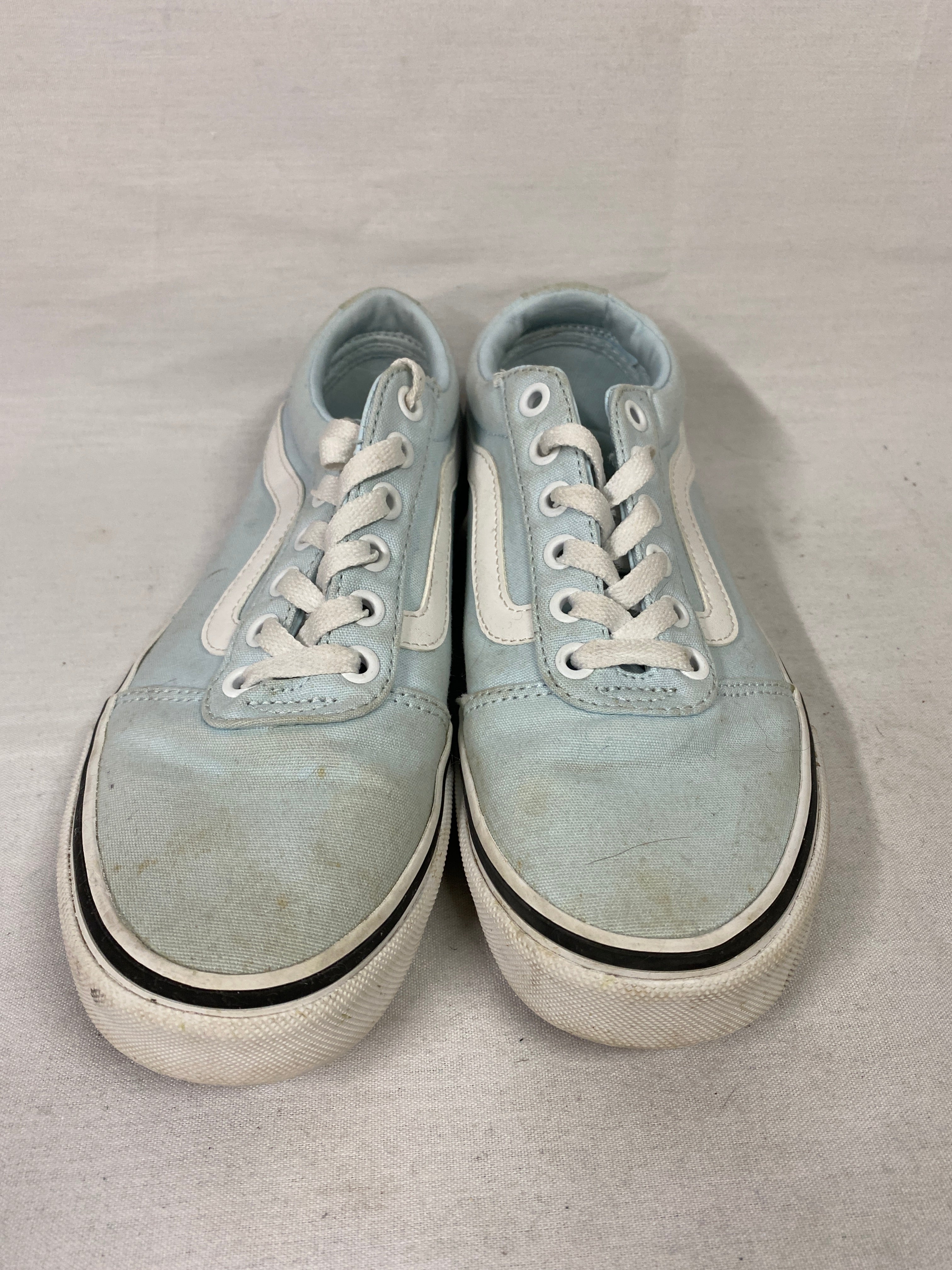 Vans Old Skool Light Blue and White Low-Top Sneakers Women's Size 7