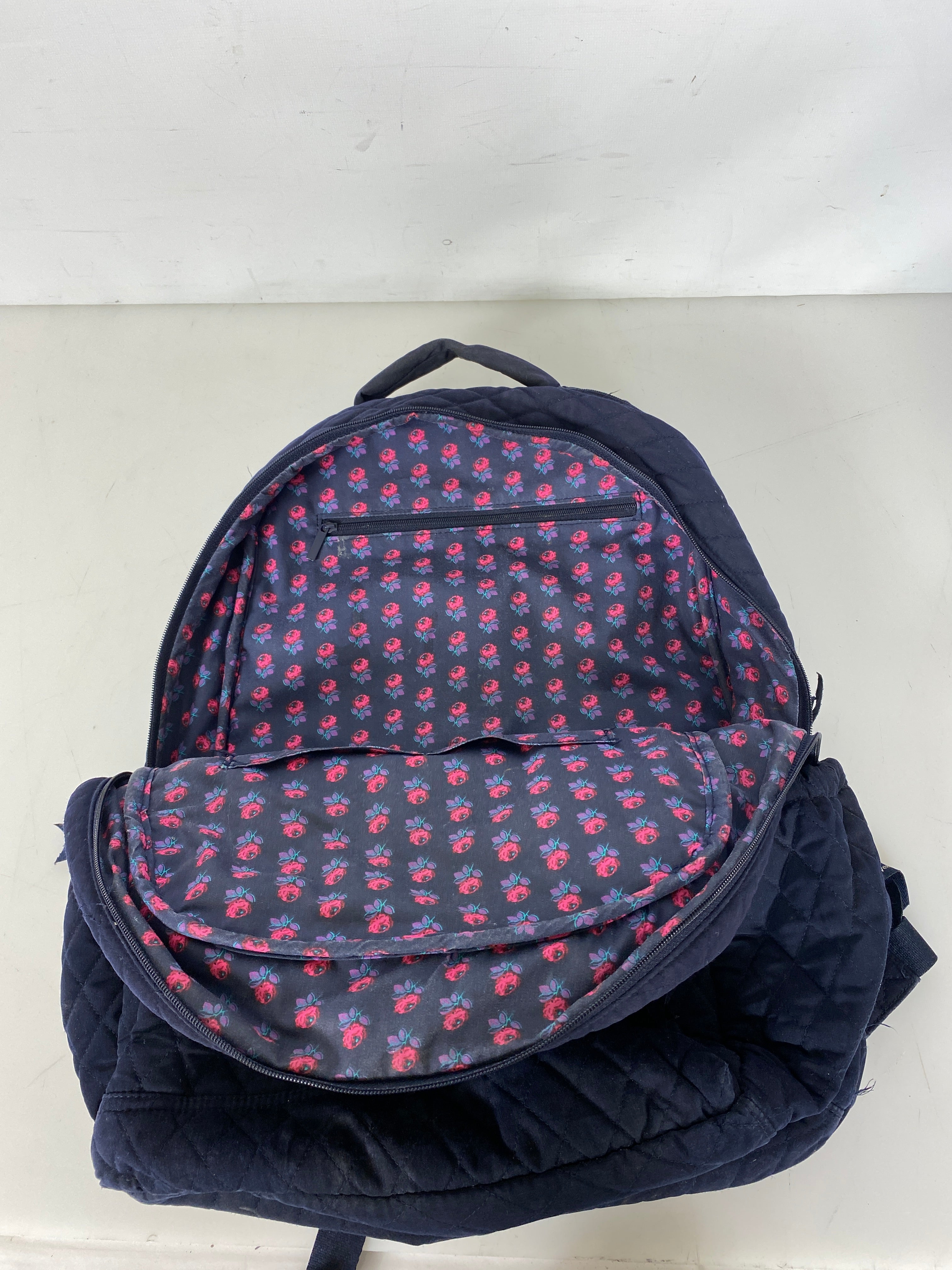 Vera Bradley Quilted Moonlight Navy Backpack