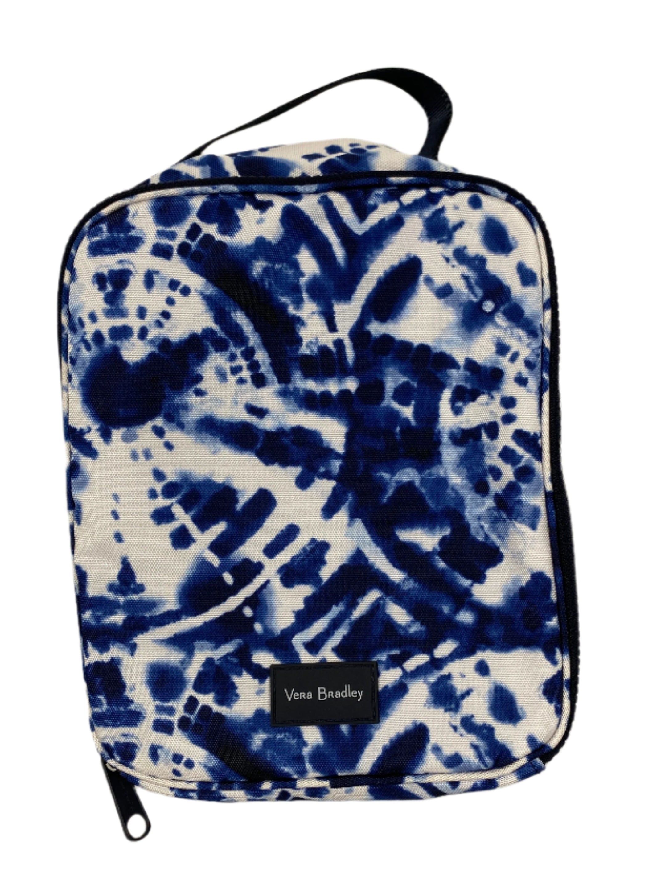 Vera Bradley White and Blue Tie-Dye Lunch Box