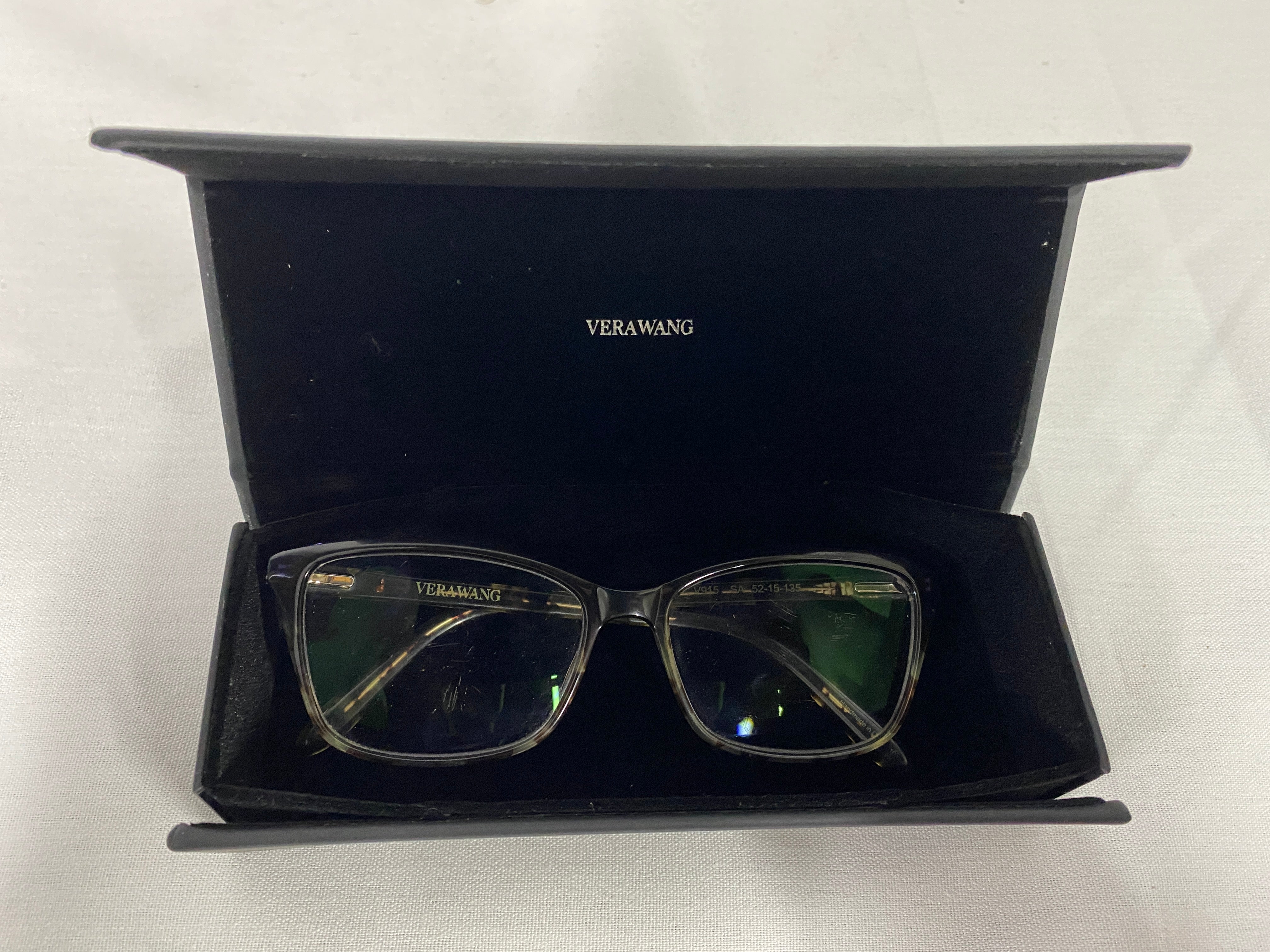 Vera Wang Blue and Brown Tortoiseshell Glasses