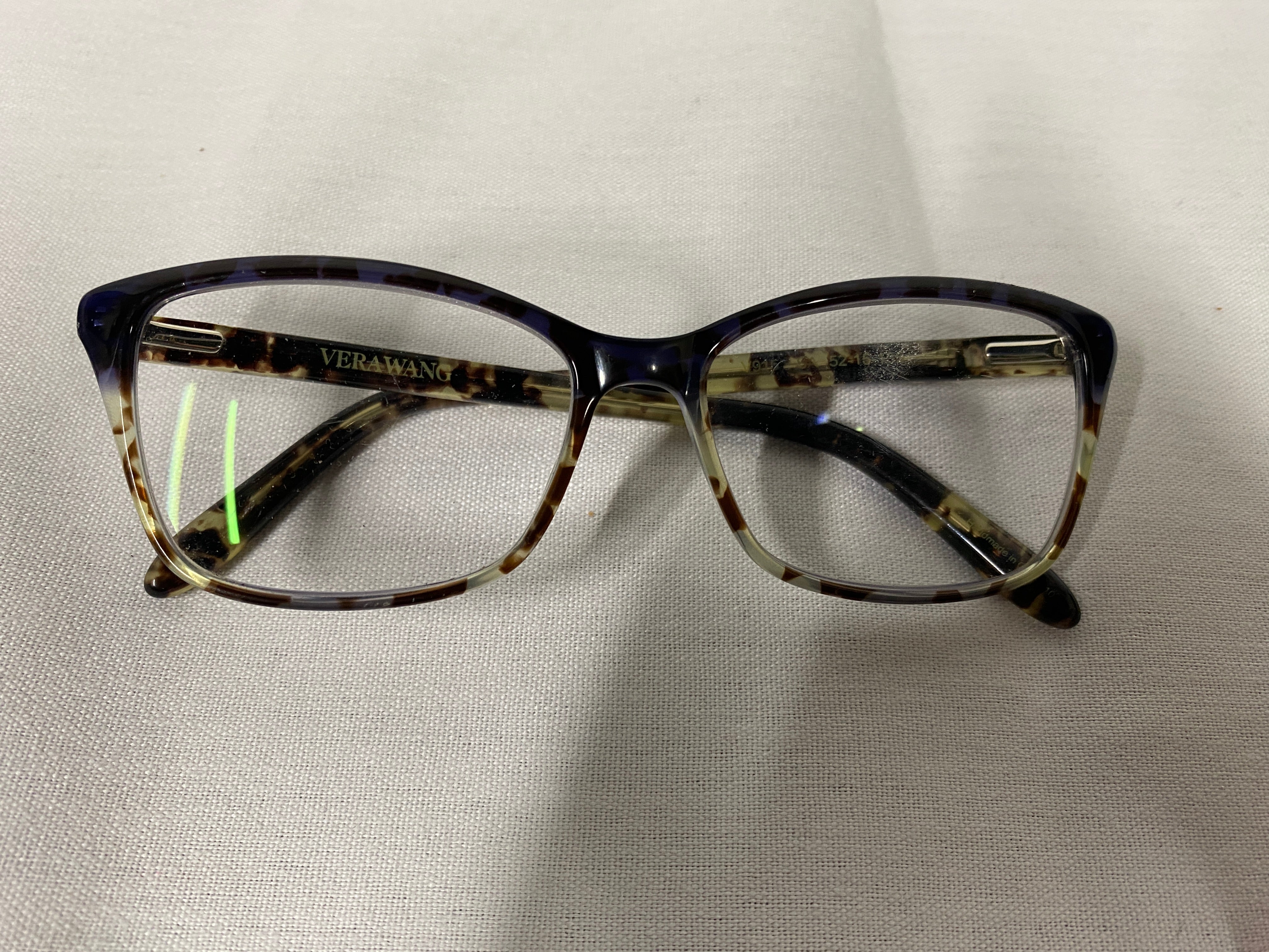 Vera Wang Blue and Brown Tortoiseshell Glasses
