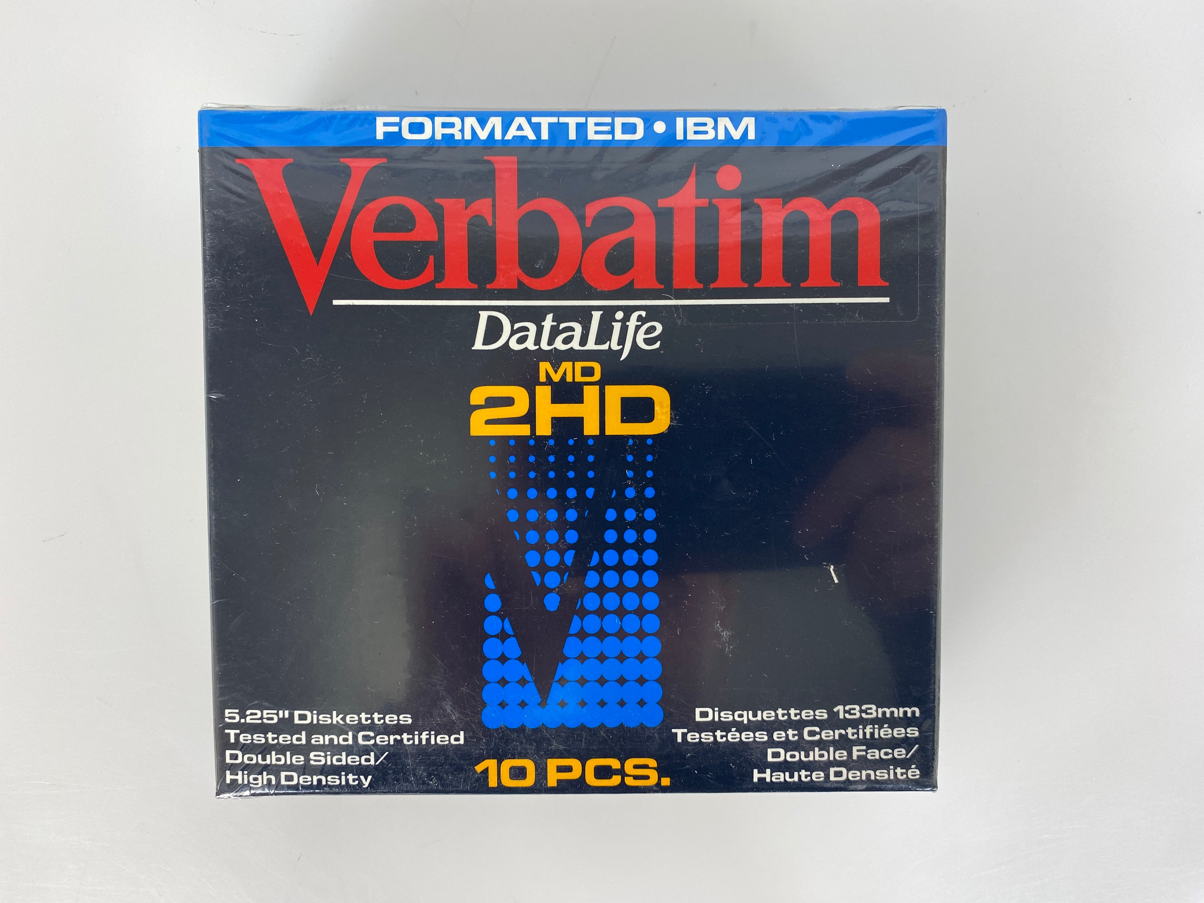 Verbatim DataLife MD 2HD 5.25" Diskettes 10-Pack *New*