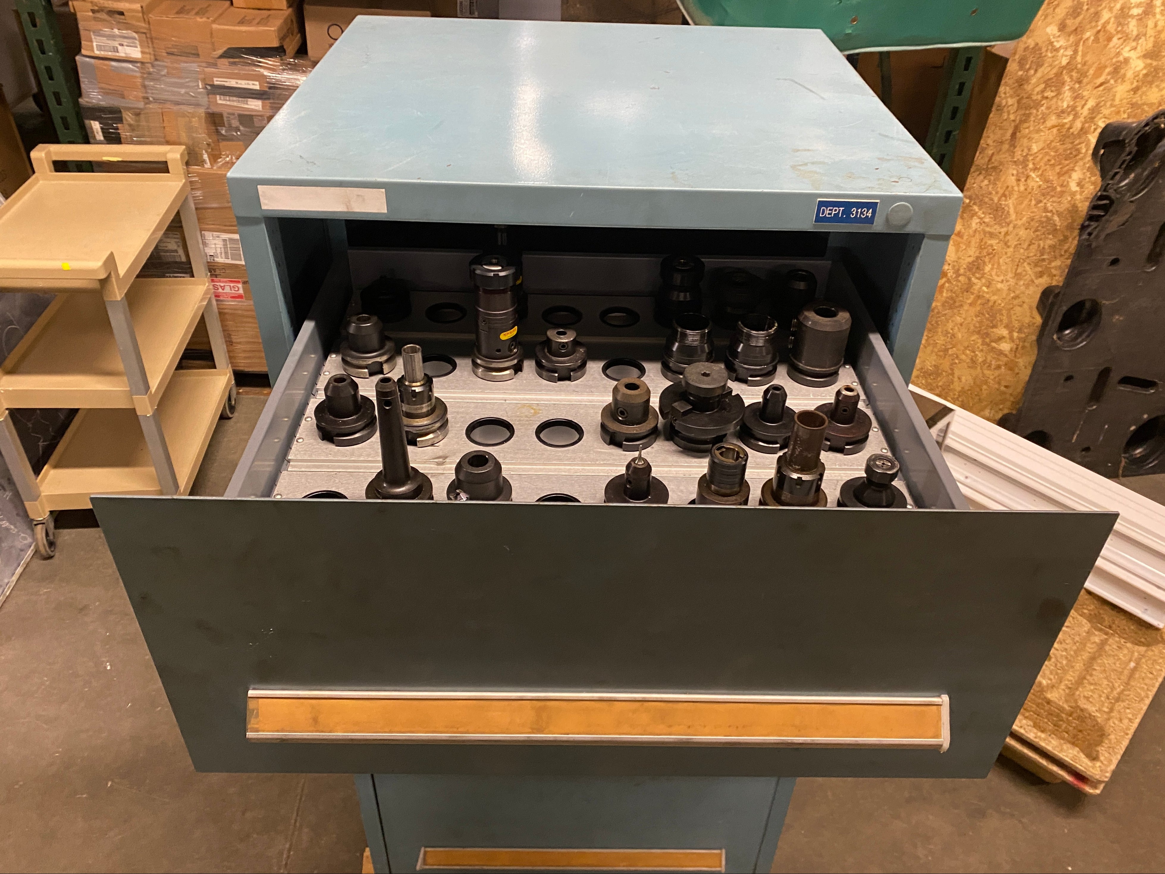 Vidmar Tooling Cabinet for CNC Milling Machine w/ Parts