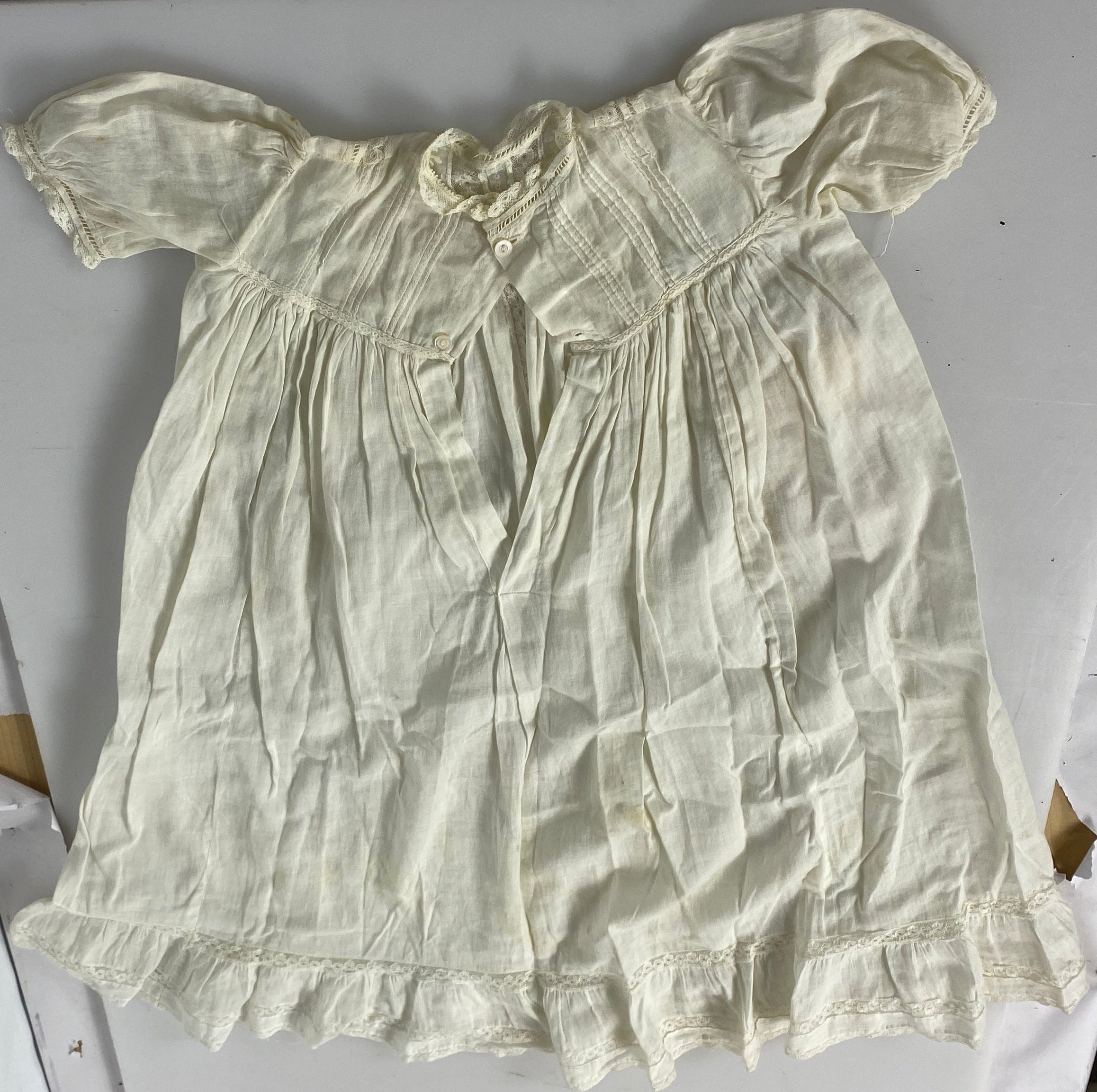Vintage 1860's Baby Slip