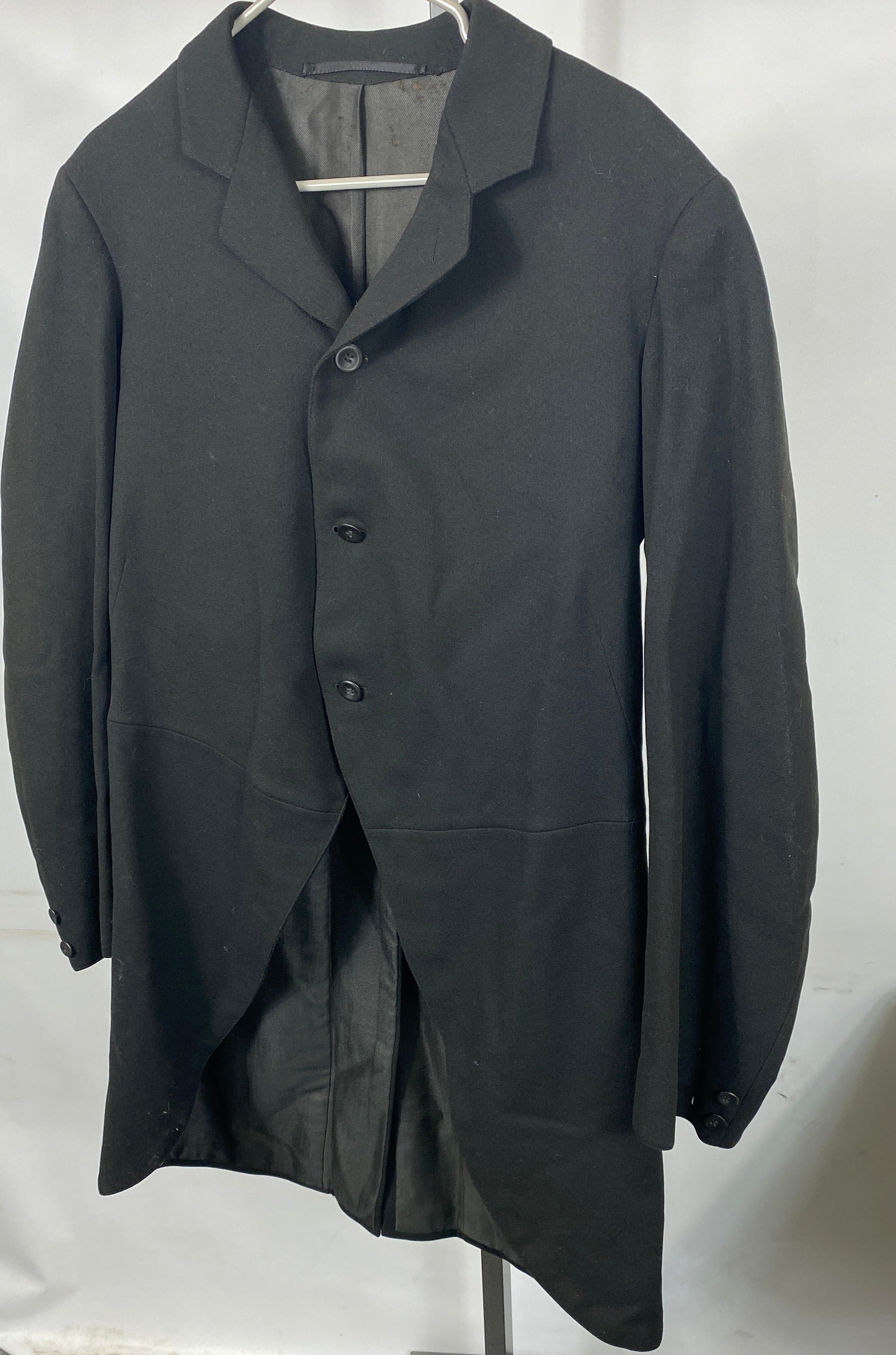 Vintage 1880's-1910's Black Frock Coat Men's Size Unknown