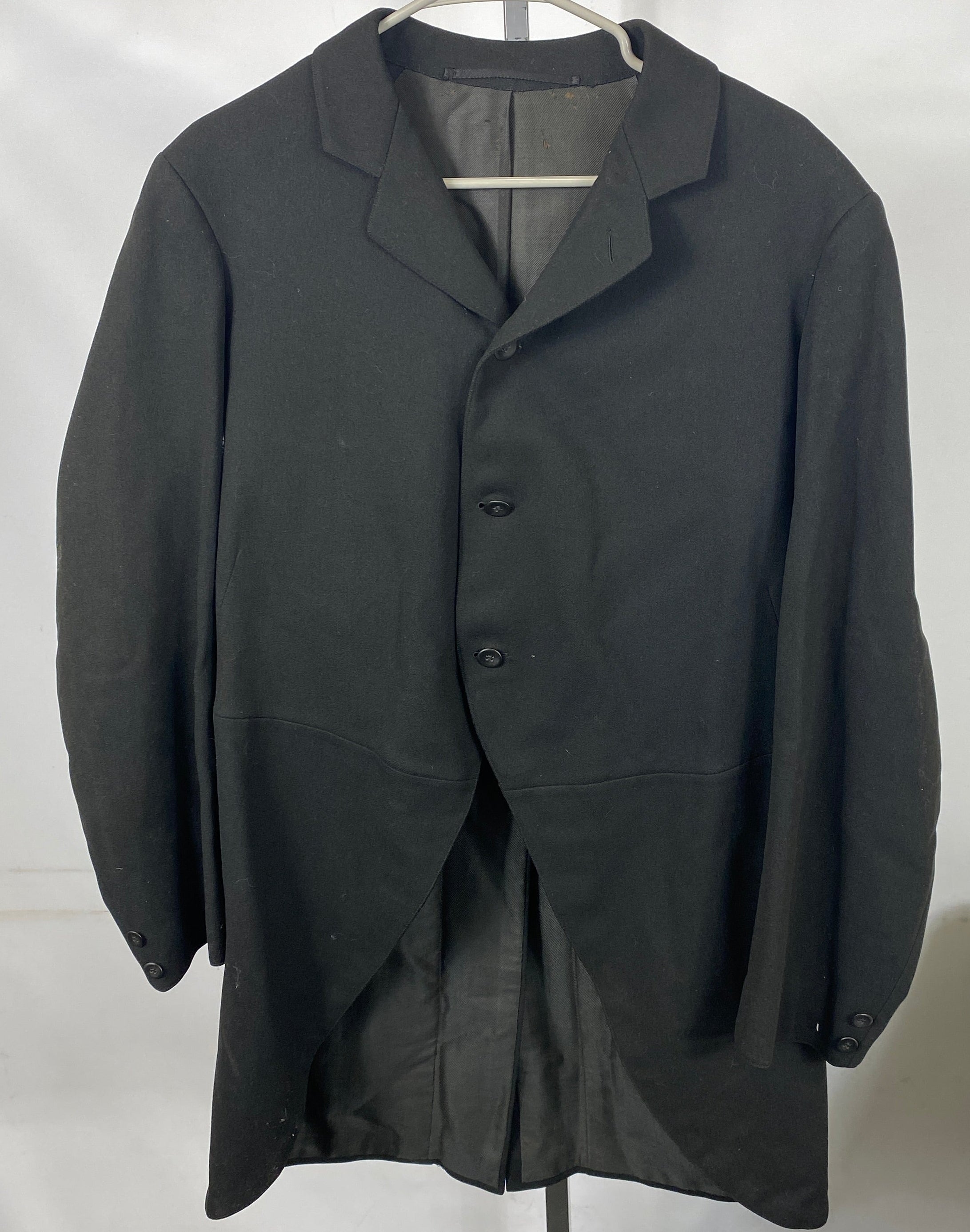 Vintage 1880's-1910's Black Frock Coat Men's Size Unknown
