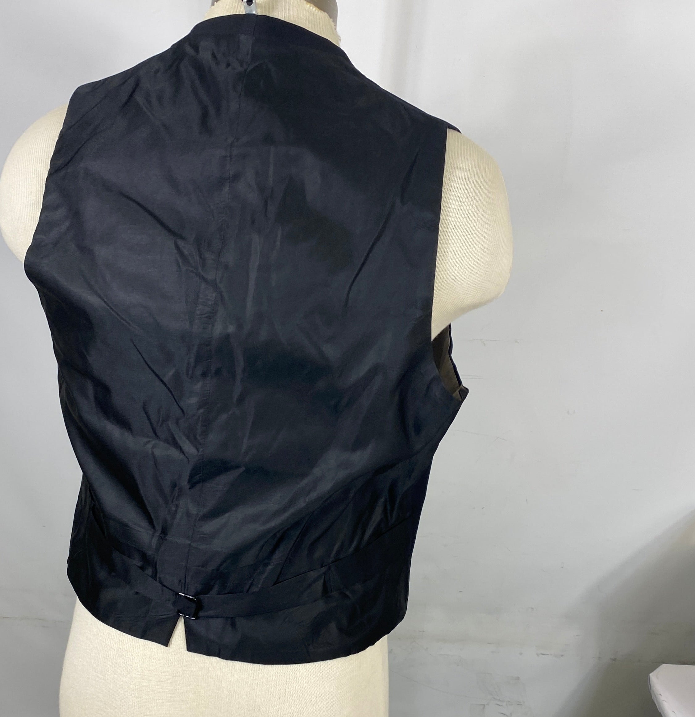 Vintage 1880's-1910's Black Tuxedo Suit Jacket with Vest Men's Size Unknown