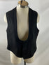 Vintage 1880s-1910s Black Vest Men's Size Unknown