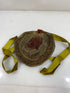 Vintage 1880s Embroidered and Lace Bonnet with Velvet Bow