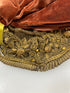 Vintage 1880s Embroidered and Lace Bonnet with Velvet Bow