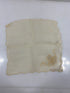Vintage 1890s Tan Sheer Linen Handkerchief with Intricate Lace Details