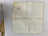 Vintage 1890s White Linen Handkerchief with Pastel Flower Embroidery