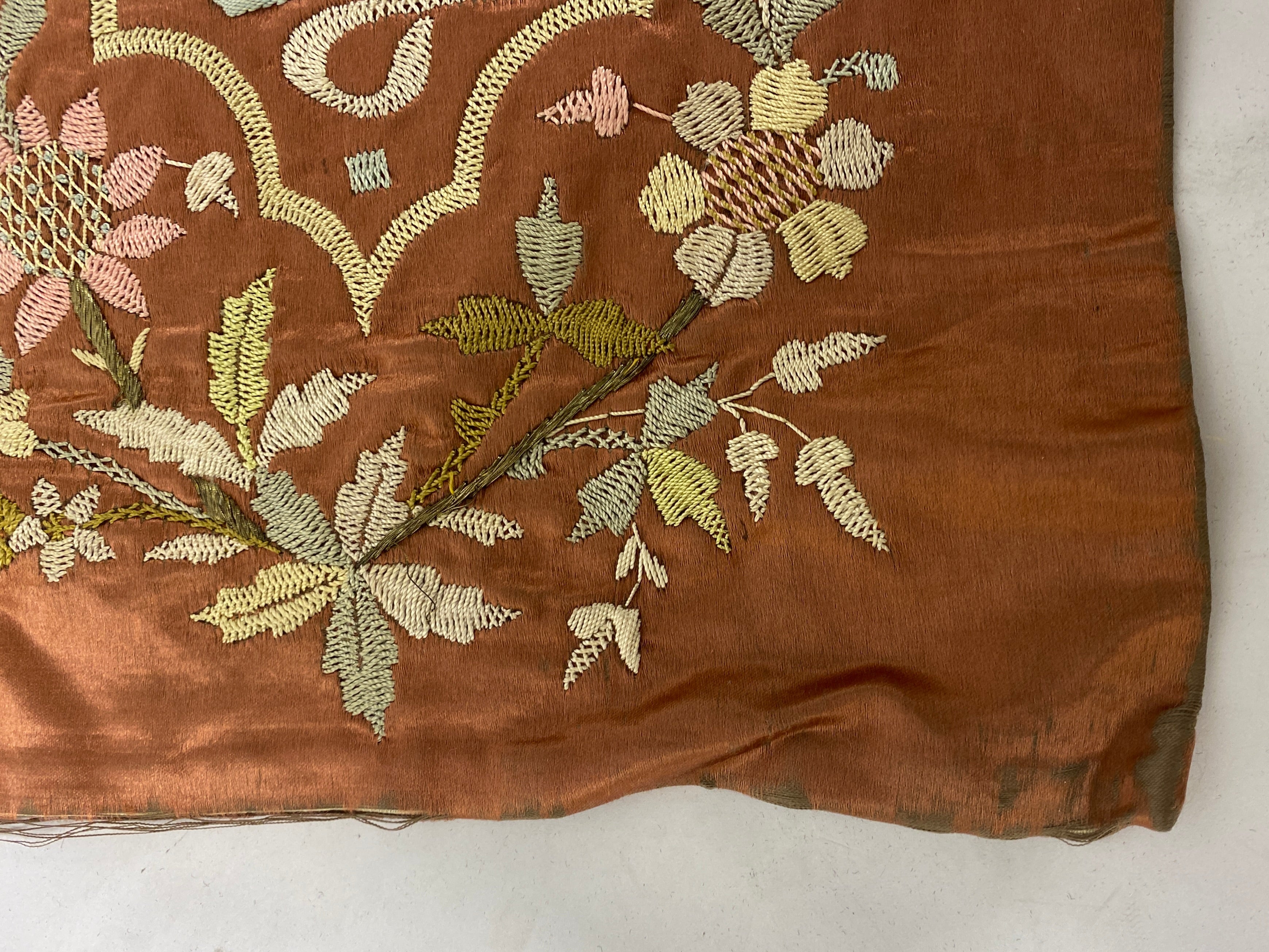 Vintage 1897 Turkish Table Cover Featuring Sultan Monogram 46x48