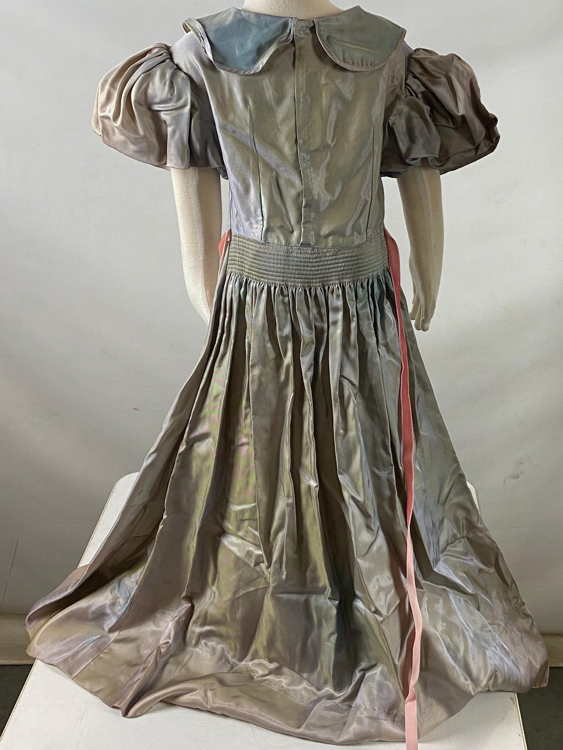 Vintage 1900s Gray Flower Girl Dress