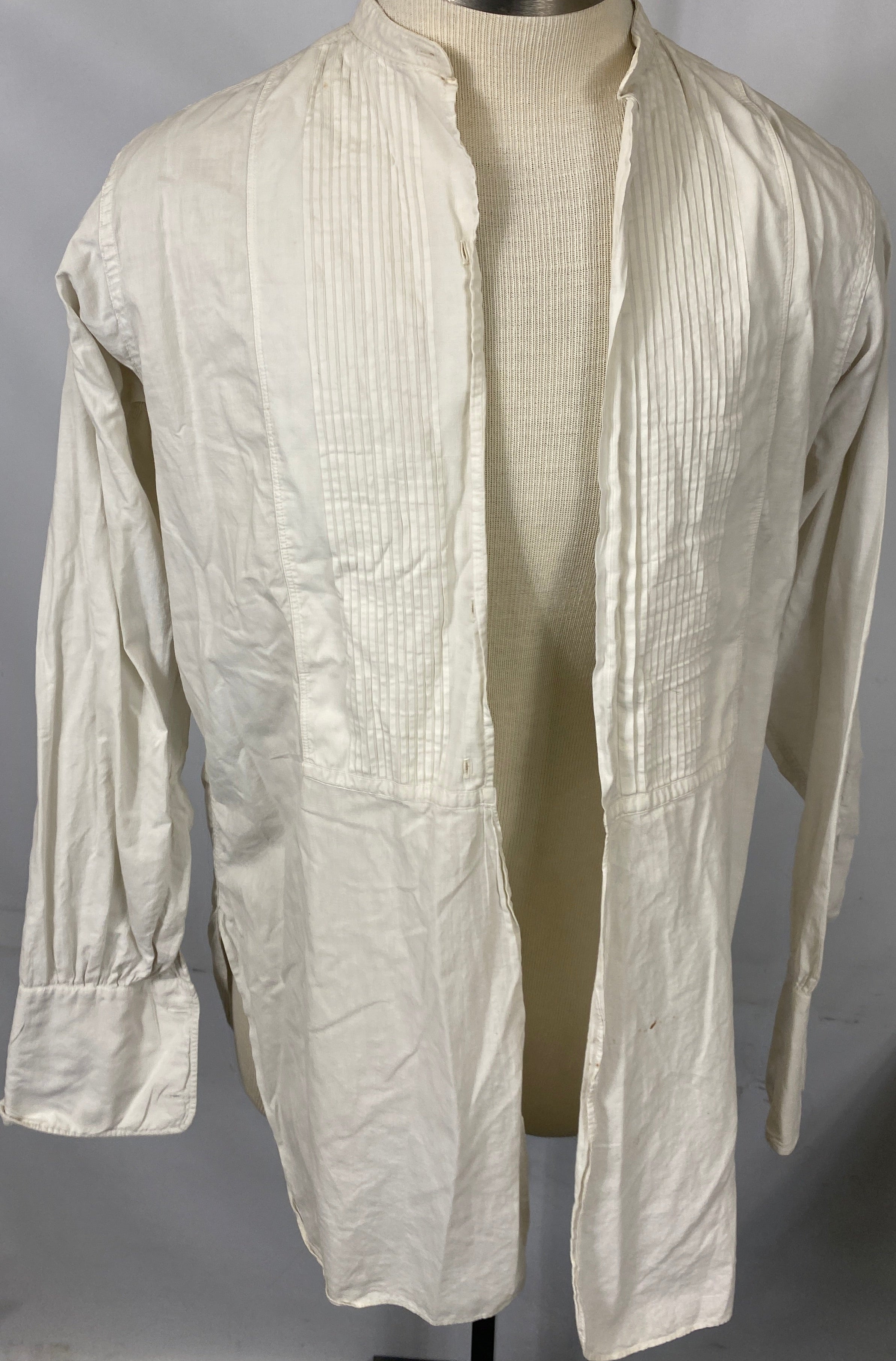 Vintage 1900's Kingly White Shirt Men's Size Unknown