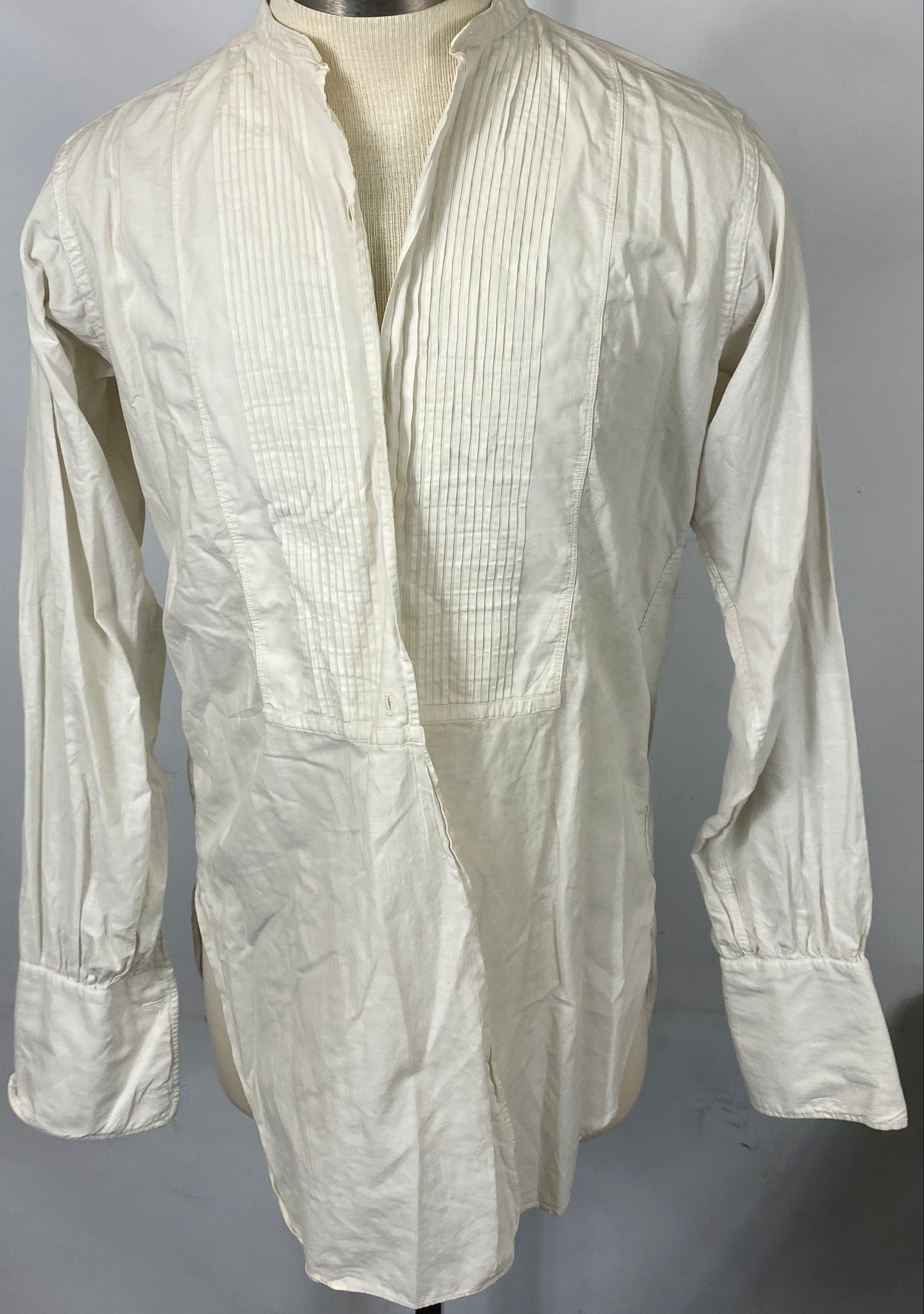 Vintage 1900's Kingly White Shirt Men's Size Unknown