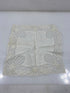 Vintage 1900s White Linen Handkerchief with Intricate Lace Border