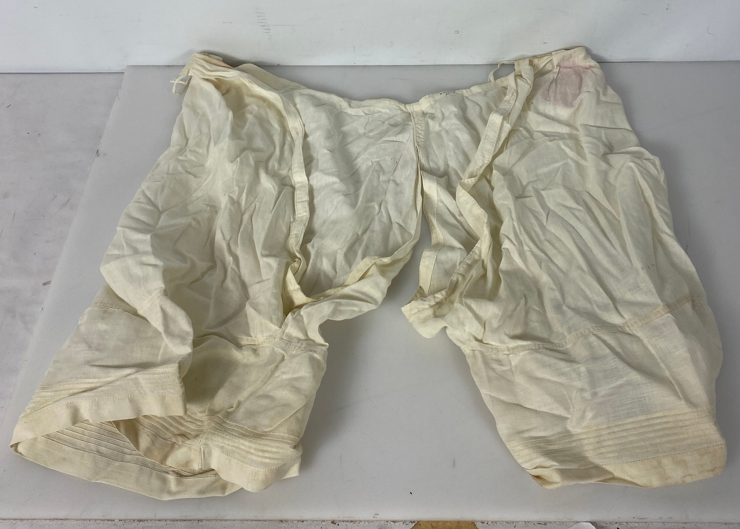 Vintage 1900s White Linen Undergarments