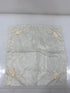 Vintage 1900s White Sheer Linen Handkerchief with Floral Embroidery